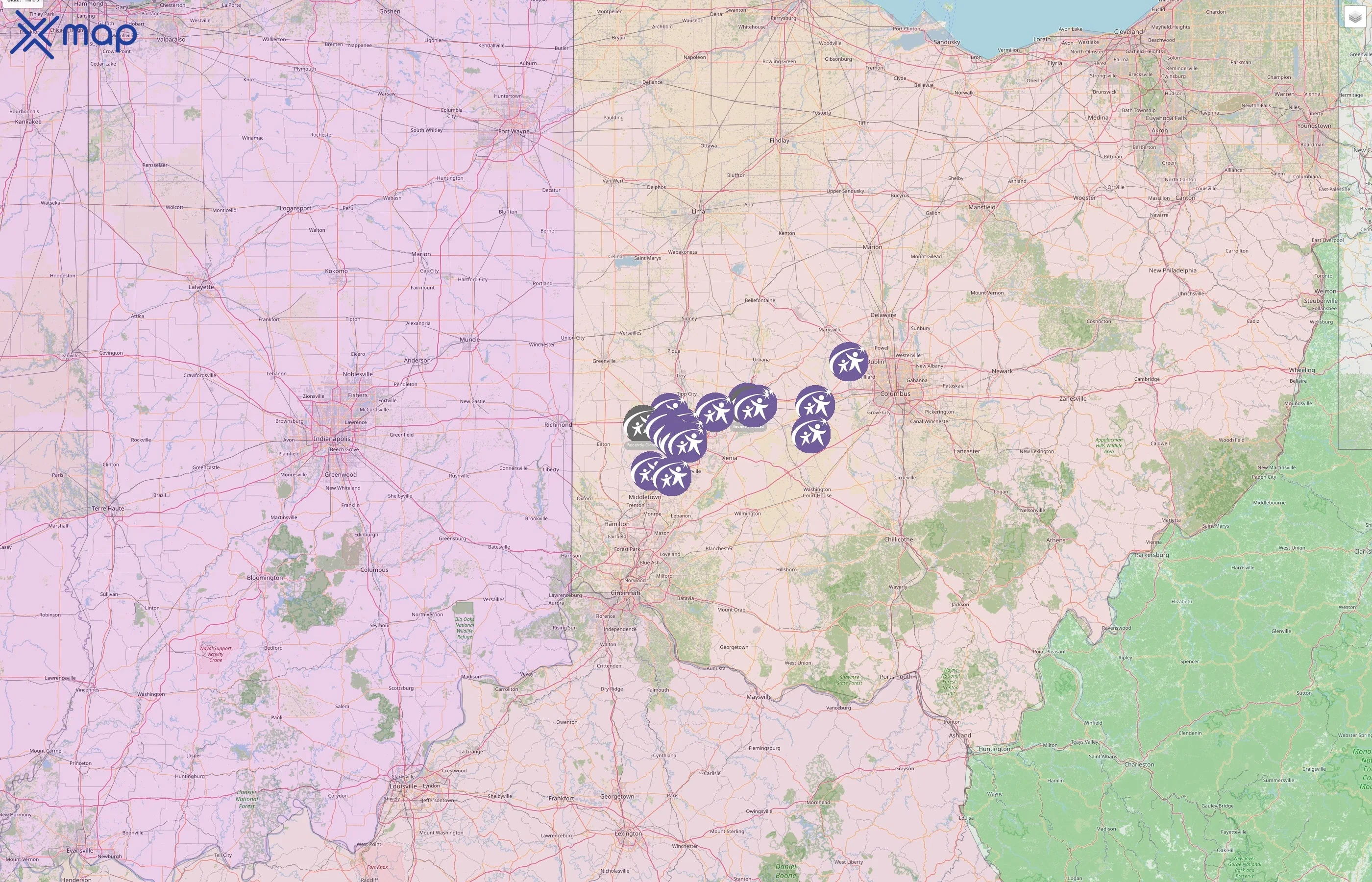 Miami Valley Child Development Centers street hotspots