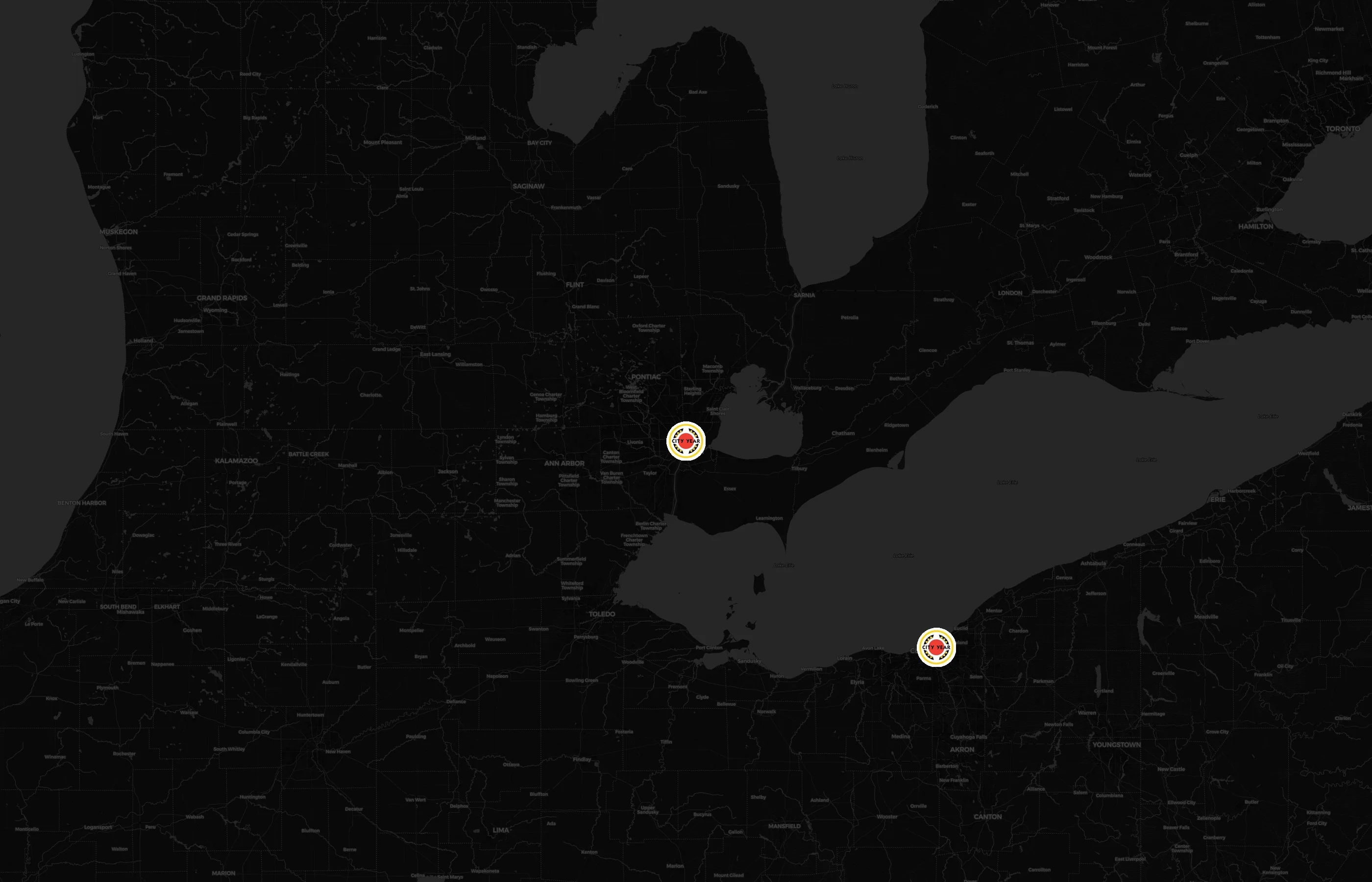 City Year city distribution