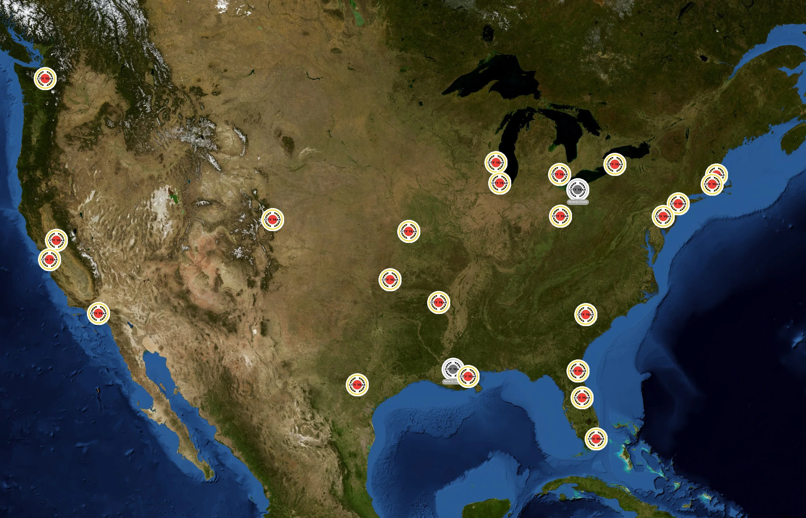 City Year state distribution