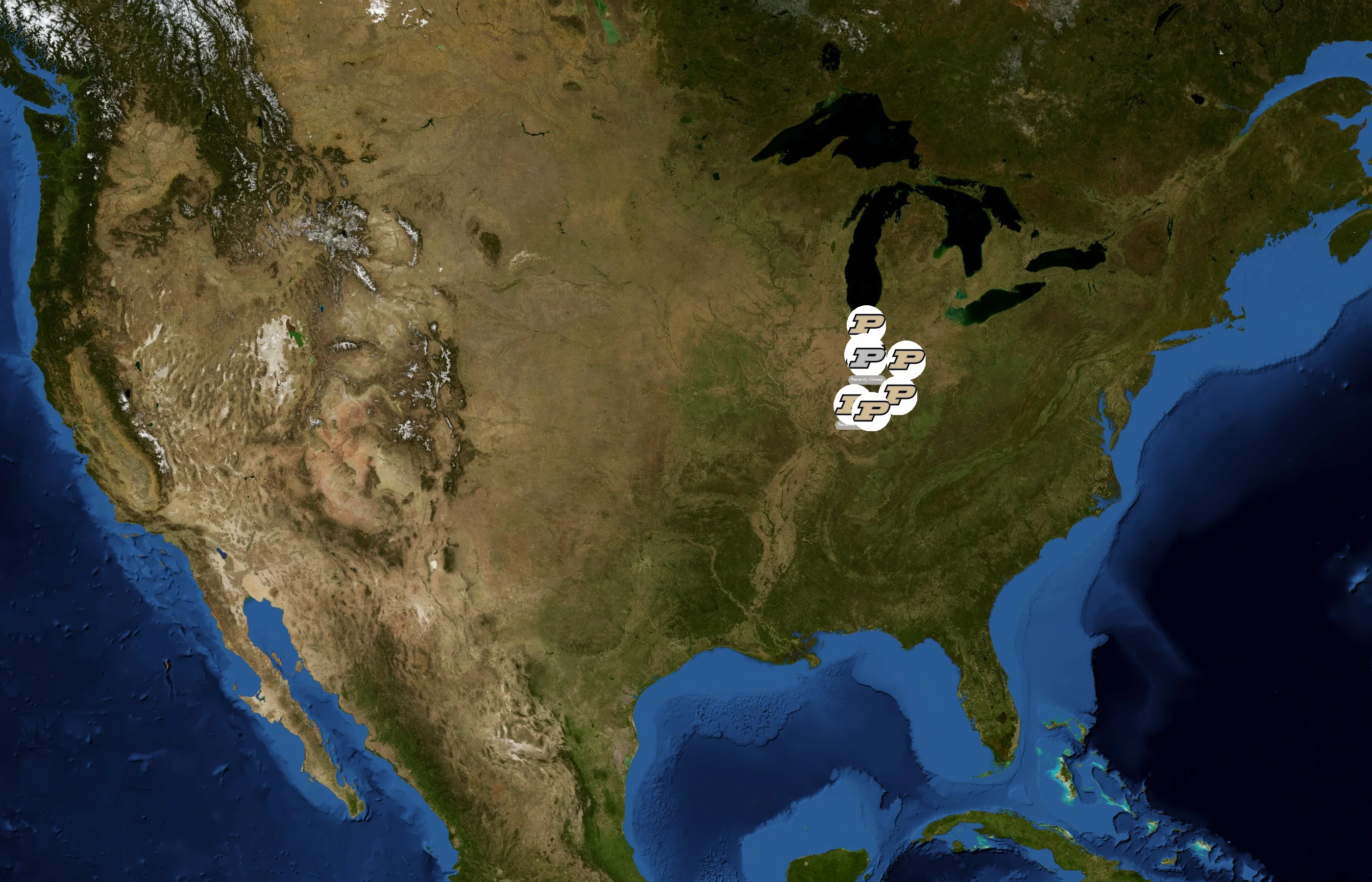 Purdue University College of Agriculture state distribution