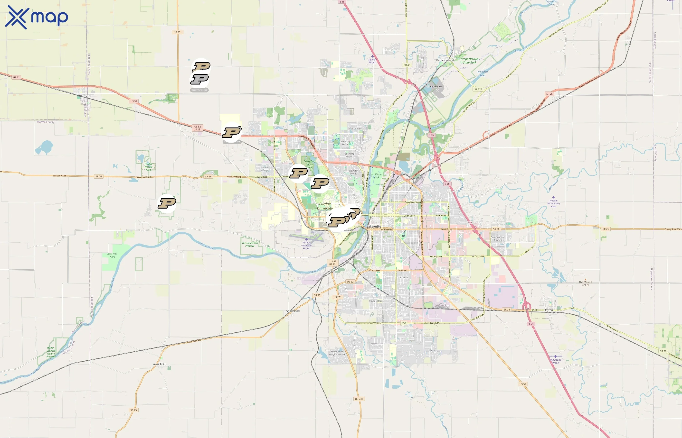 Purdue University College of Agriculture area coverage