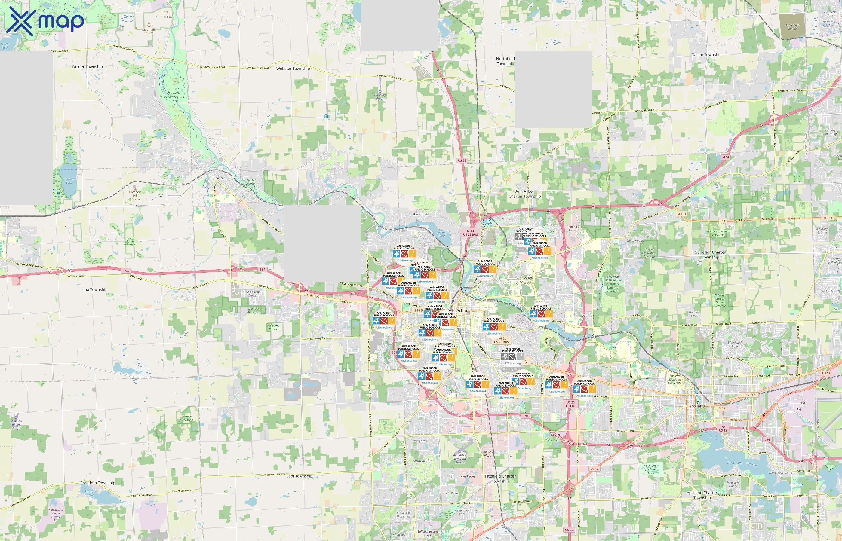 Ann Arbor Public Schools area coverage