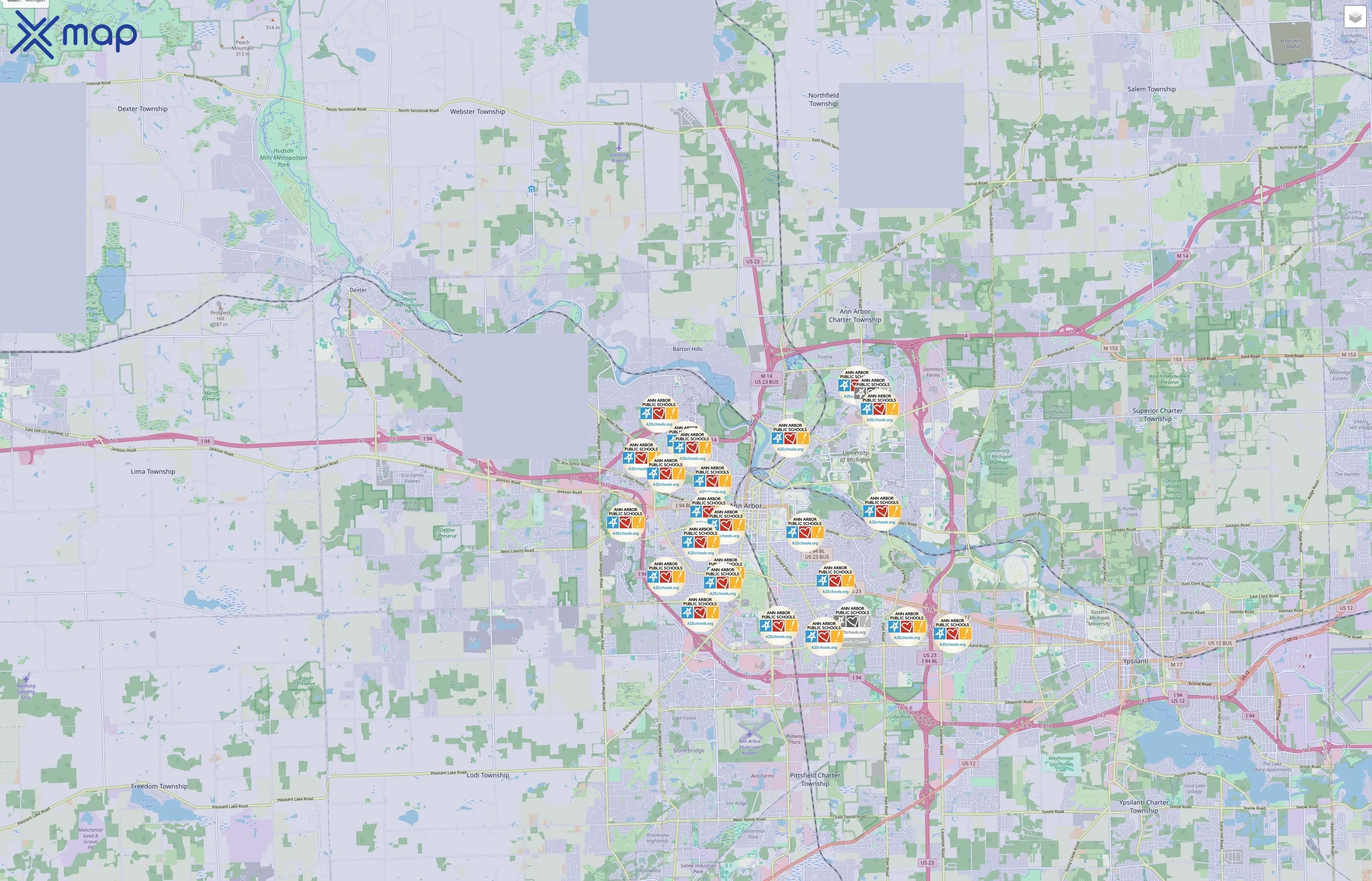 Ann Arbor Public Schools traffic data
