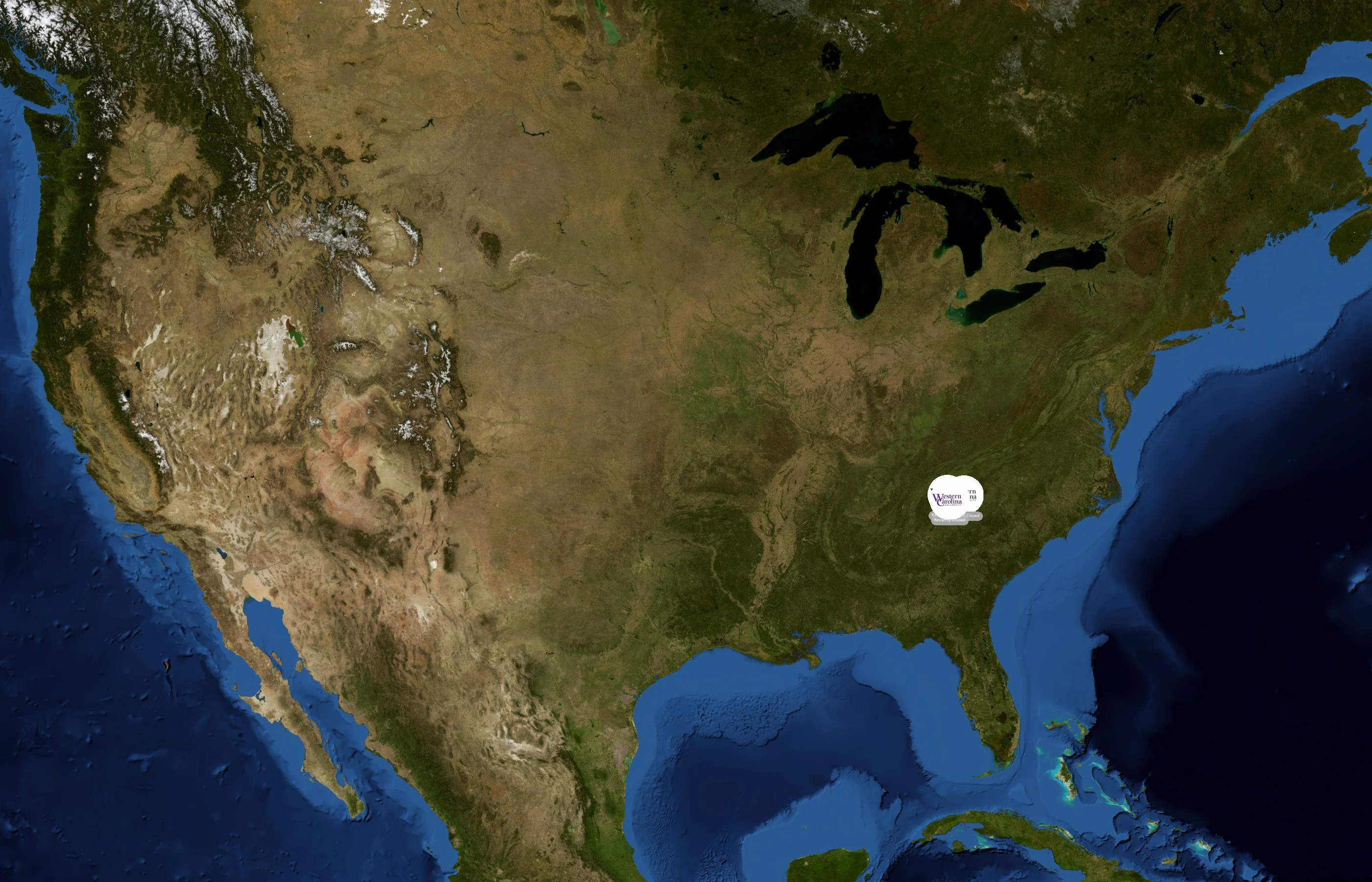 Western Carolina University state distribution