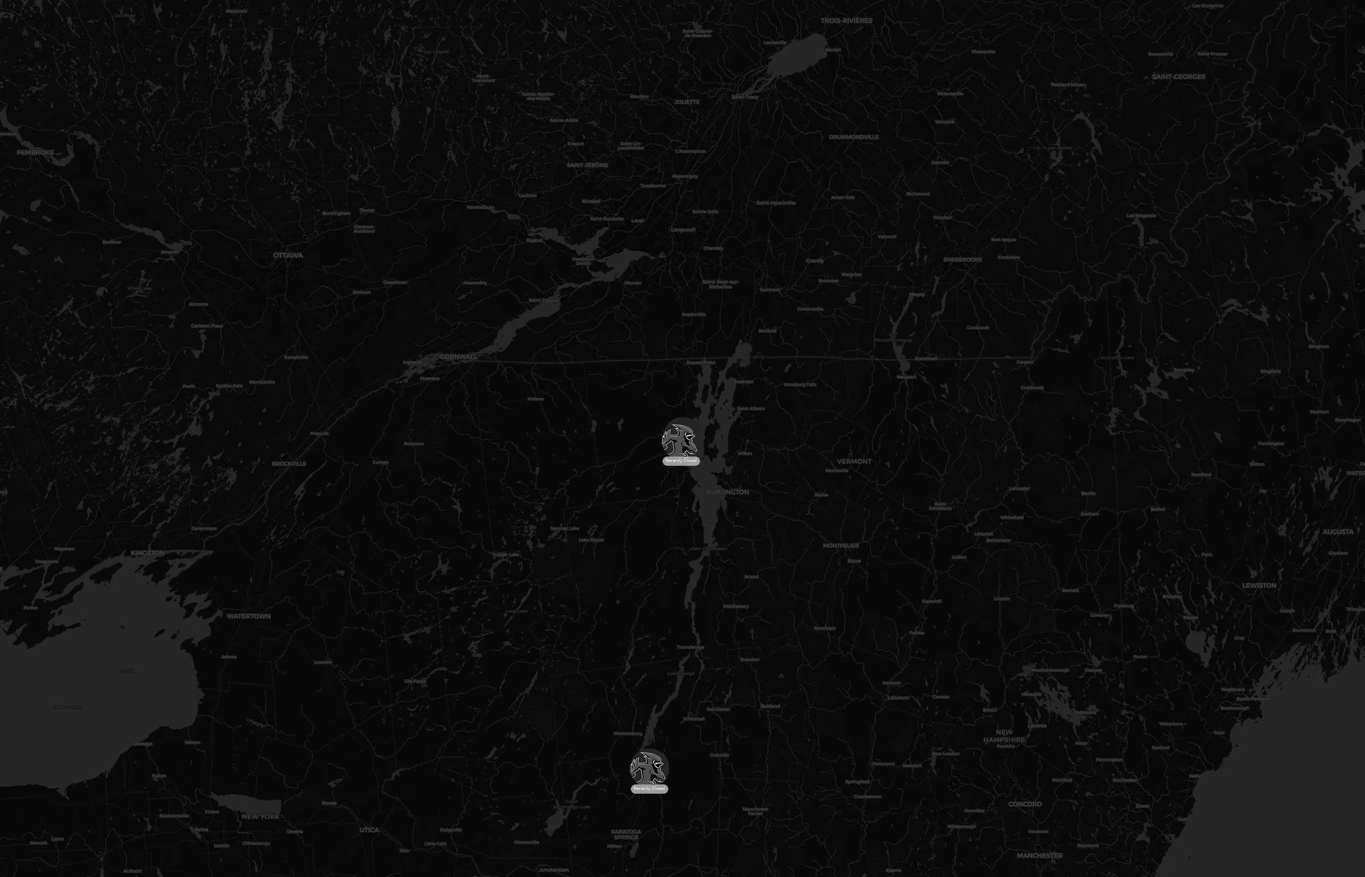 SUNY Plattsburgh city distribution