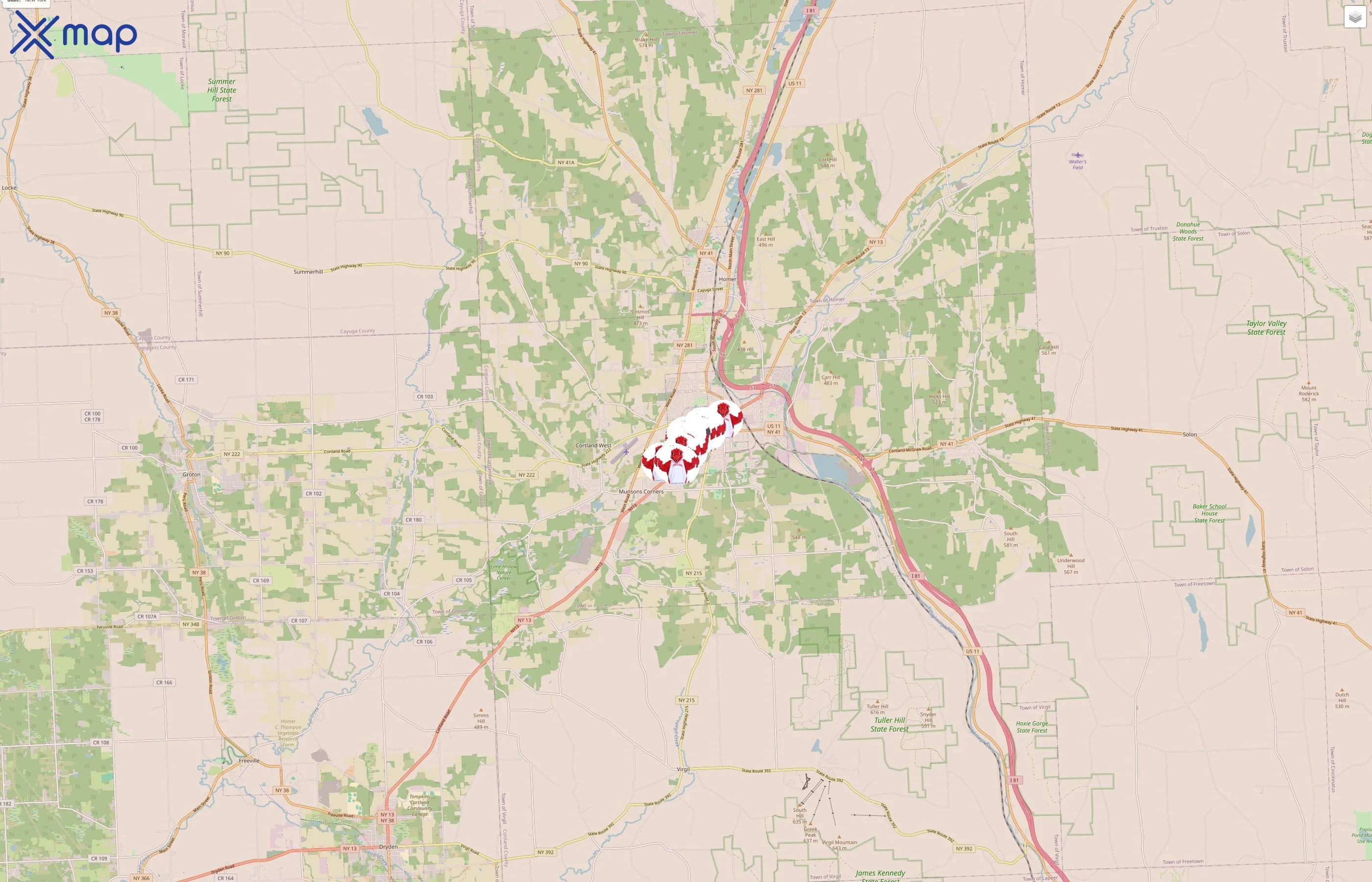 SUNY Cortland traffic data