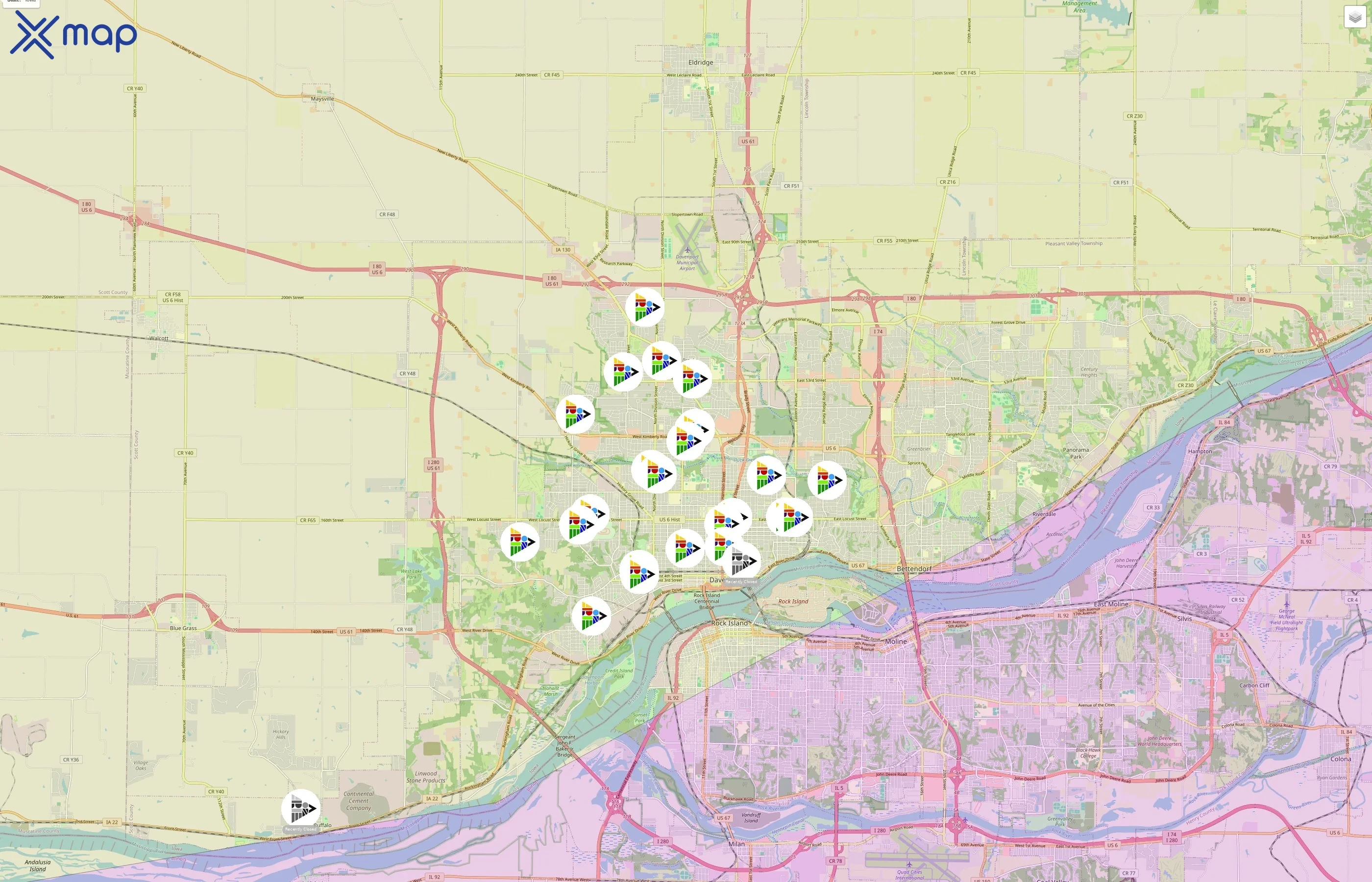 Davenport Community School District traffic data
