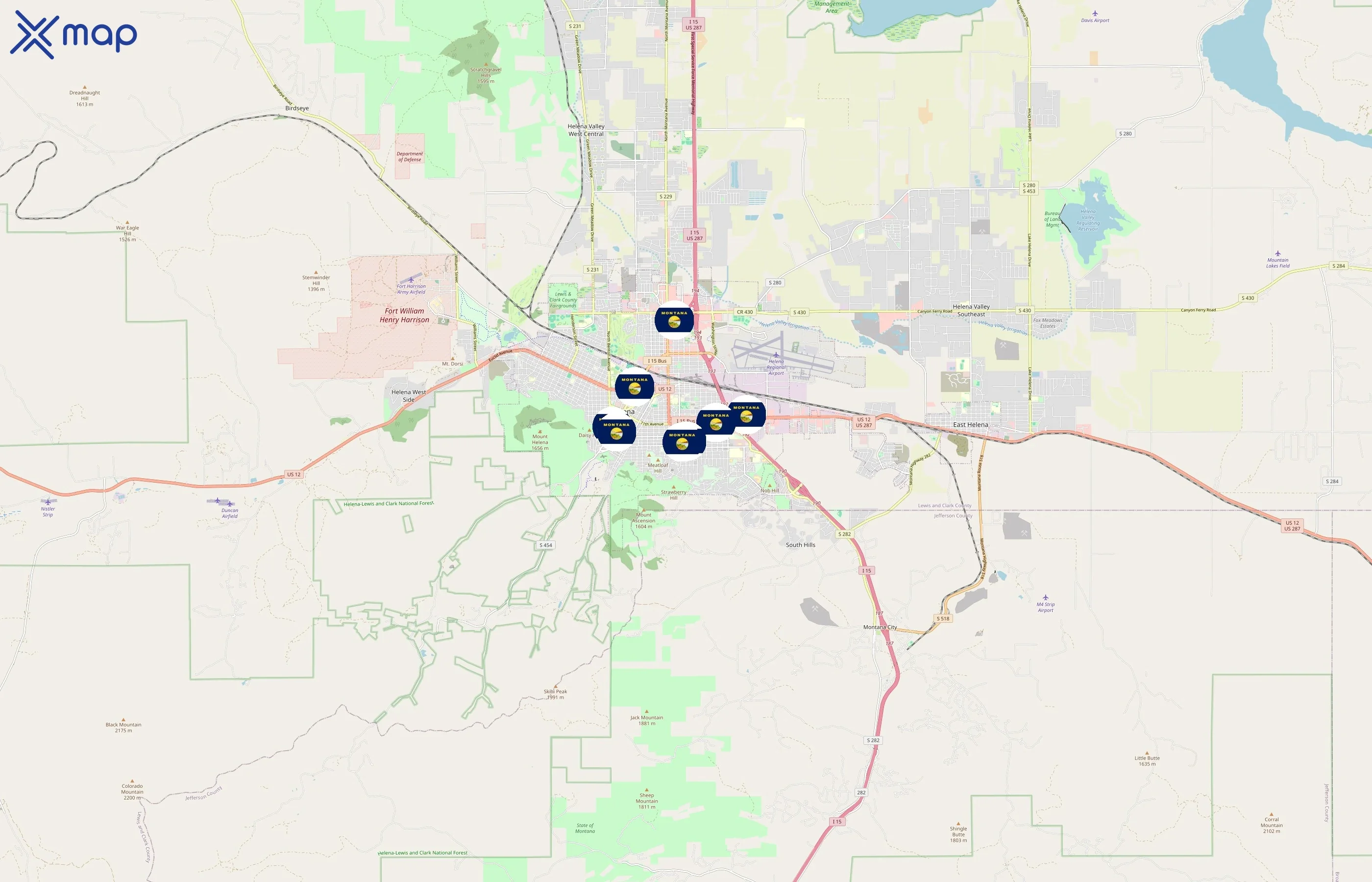 Montana Department of Public Health and Human Services area coverage