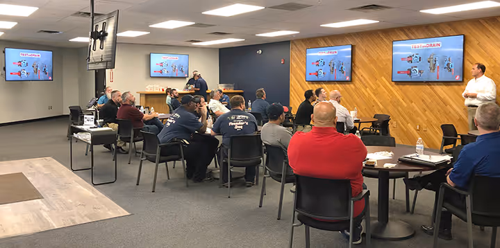 AGF Fire Sprinkler Training Class at General Air Products Fire Sprinkler Training Center