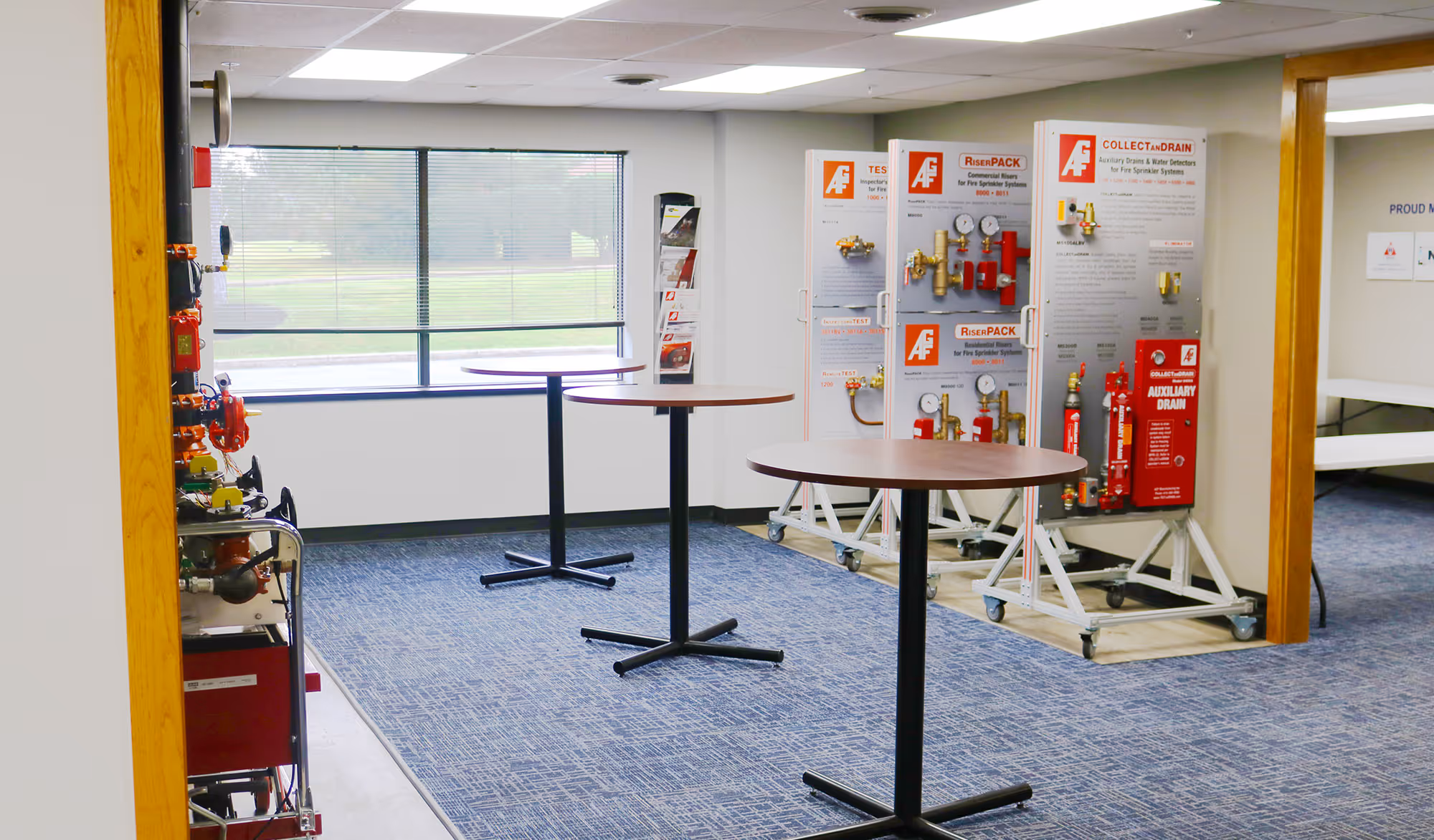 Wet Fire Sprinkler Training Lab at General Air Products Fire Sprinkler Training Center