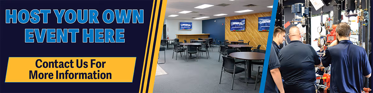 Host your own event at General Air Products Web Banner