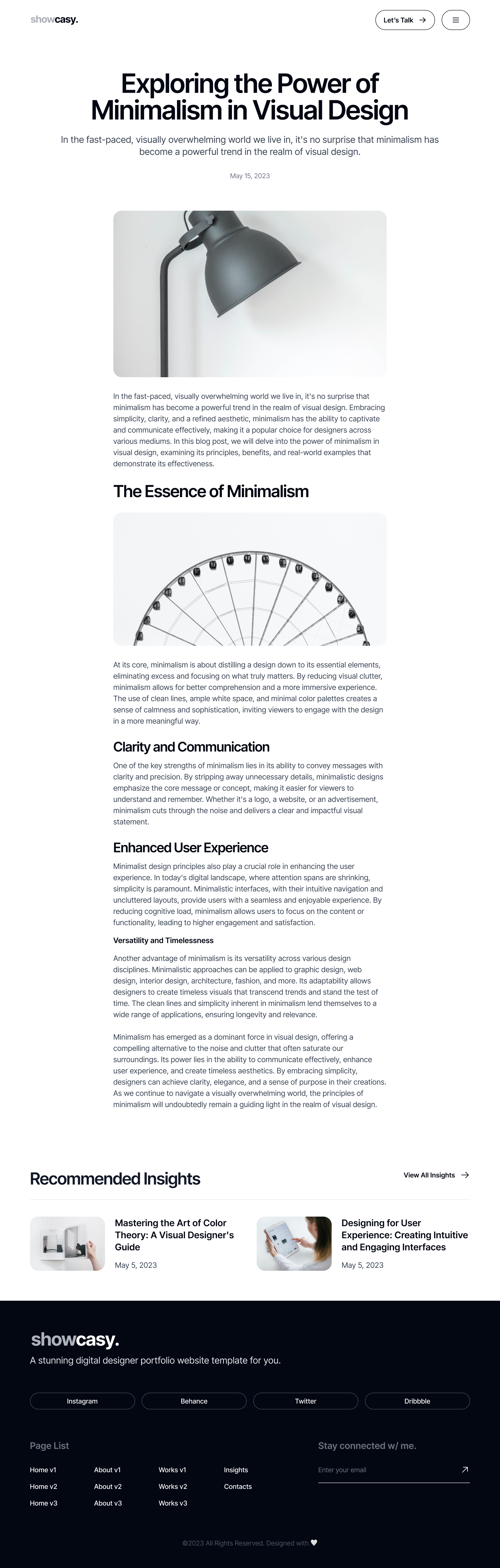 Showcasy - Blog Details