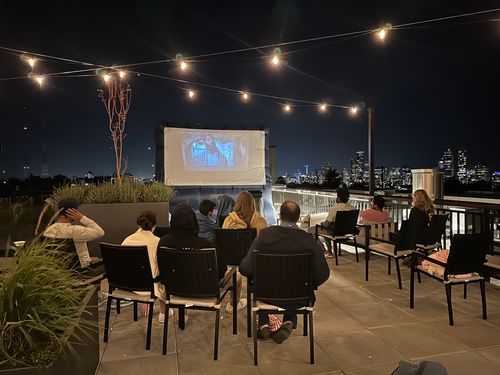 Rooftop Movie Night