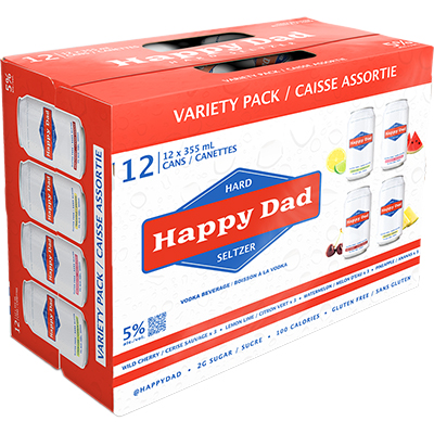 HAPPY DAD - HARD SELTZER VARIETY PACK CAN