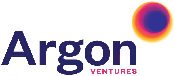 Argon Ventures logo with a colorful circular gradient symbol next to the text.