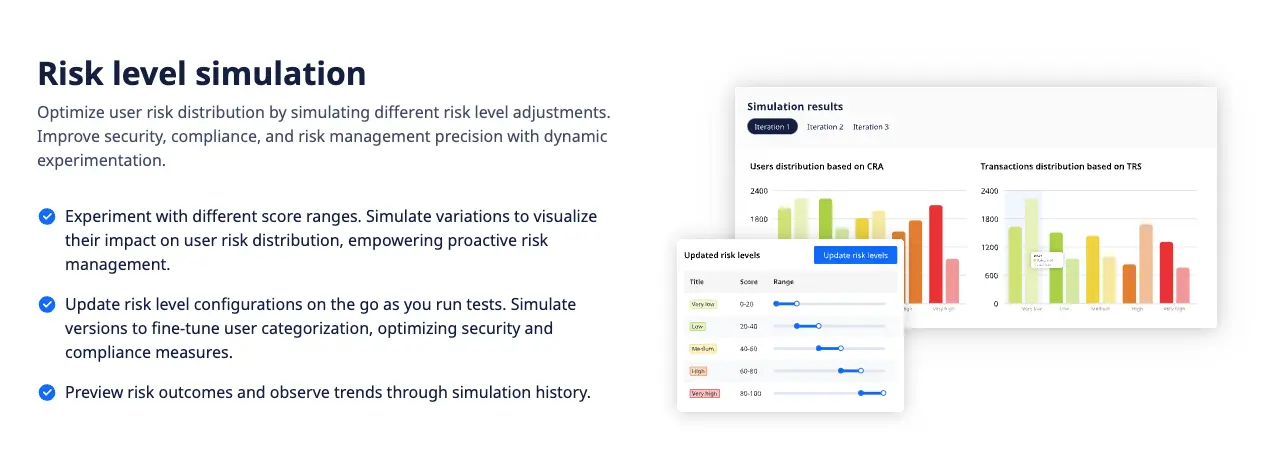 Flagright's risk simulation