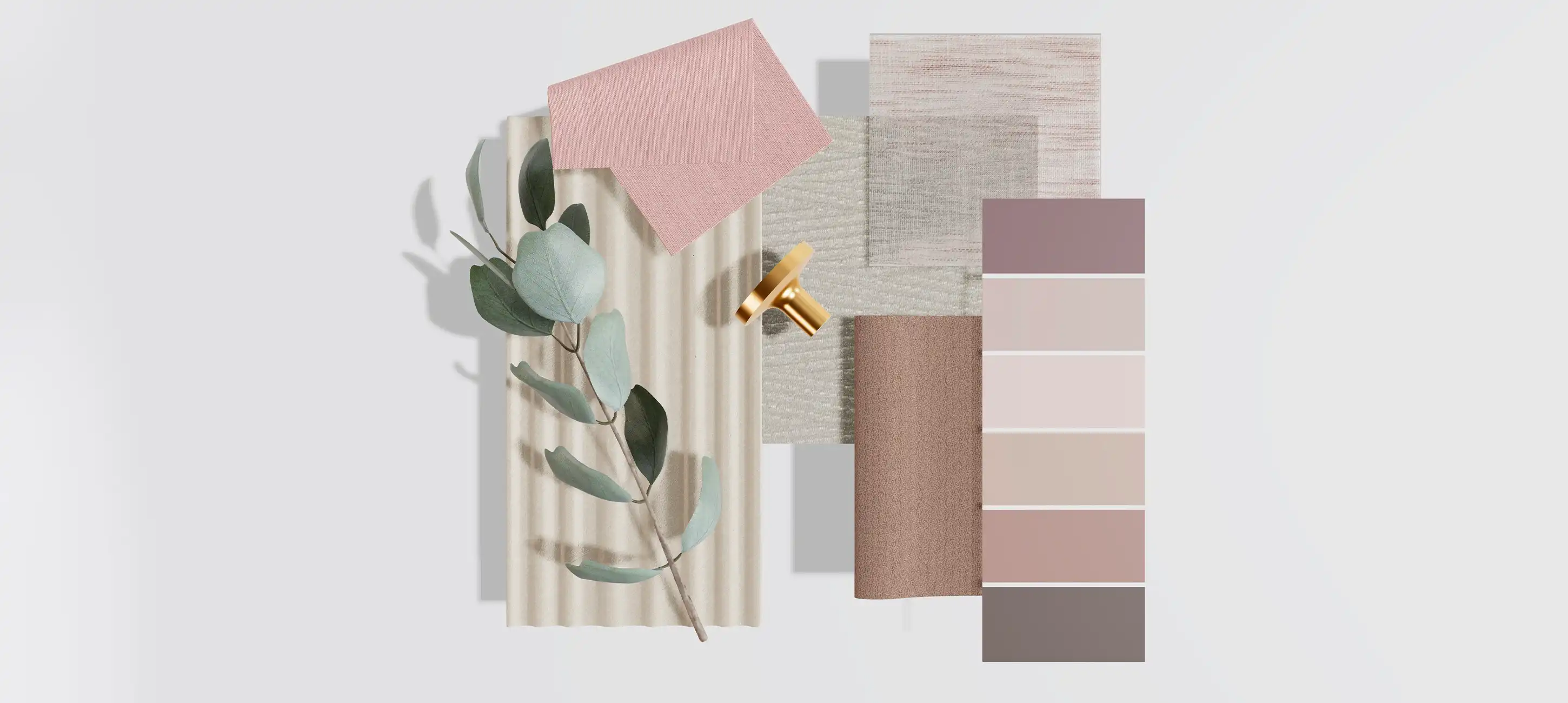 Combinatie taupe met roze