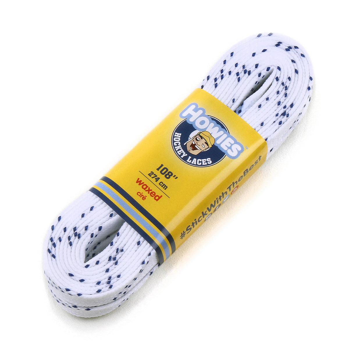 Waxed Laces — White / Blue