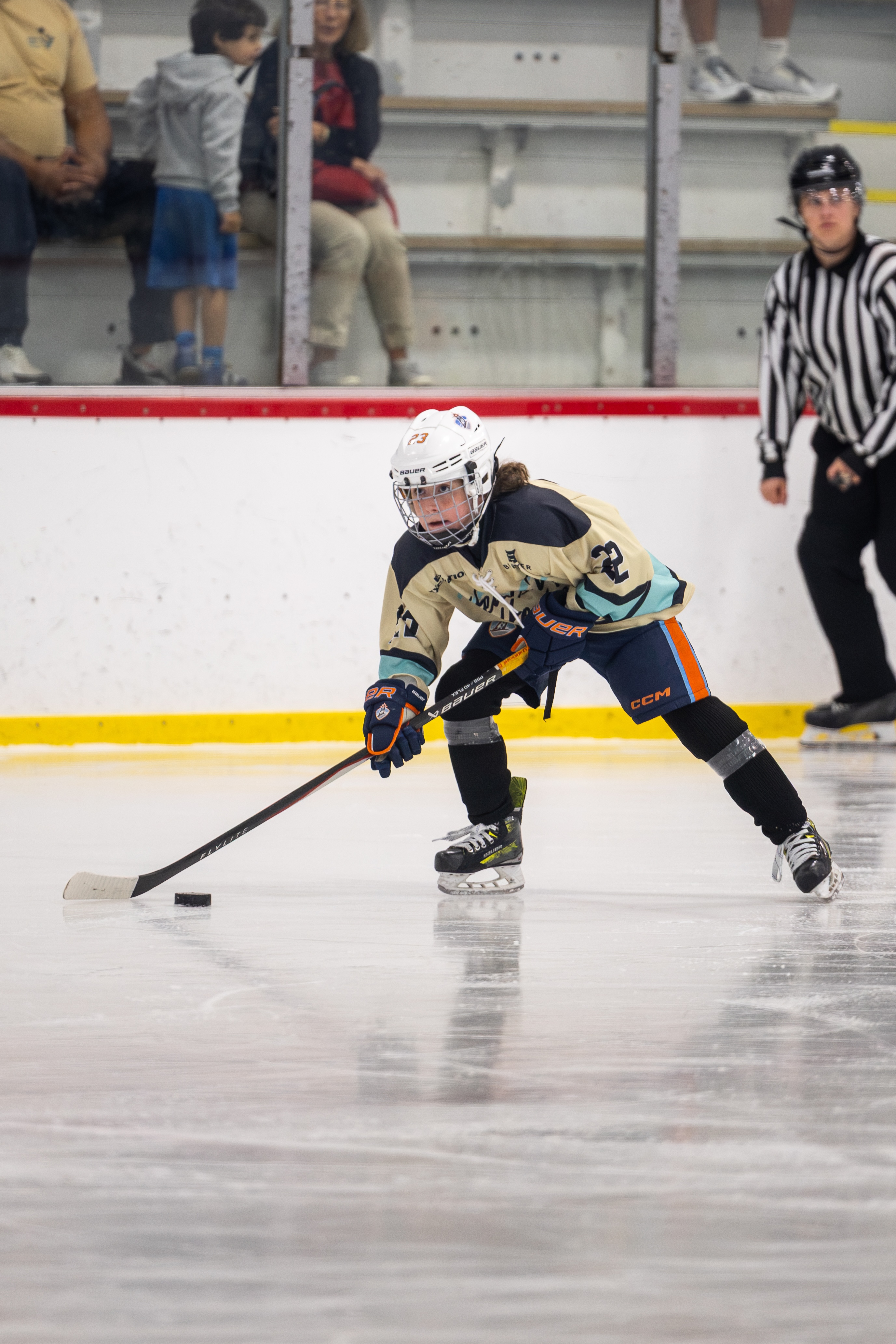 Hockey player development training session