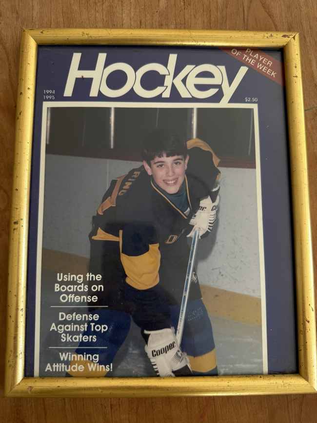 Young hockey player from the Hockey Detox origin story