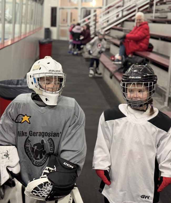The two children who brought hockey back into the center of our family life
