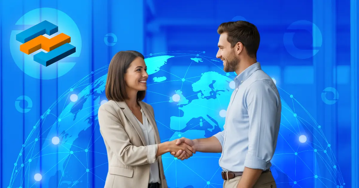 Through-Channel Marketing Automation global partners shaking hands.