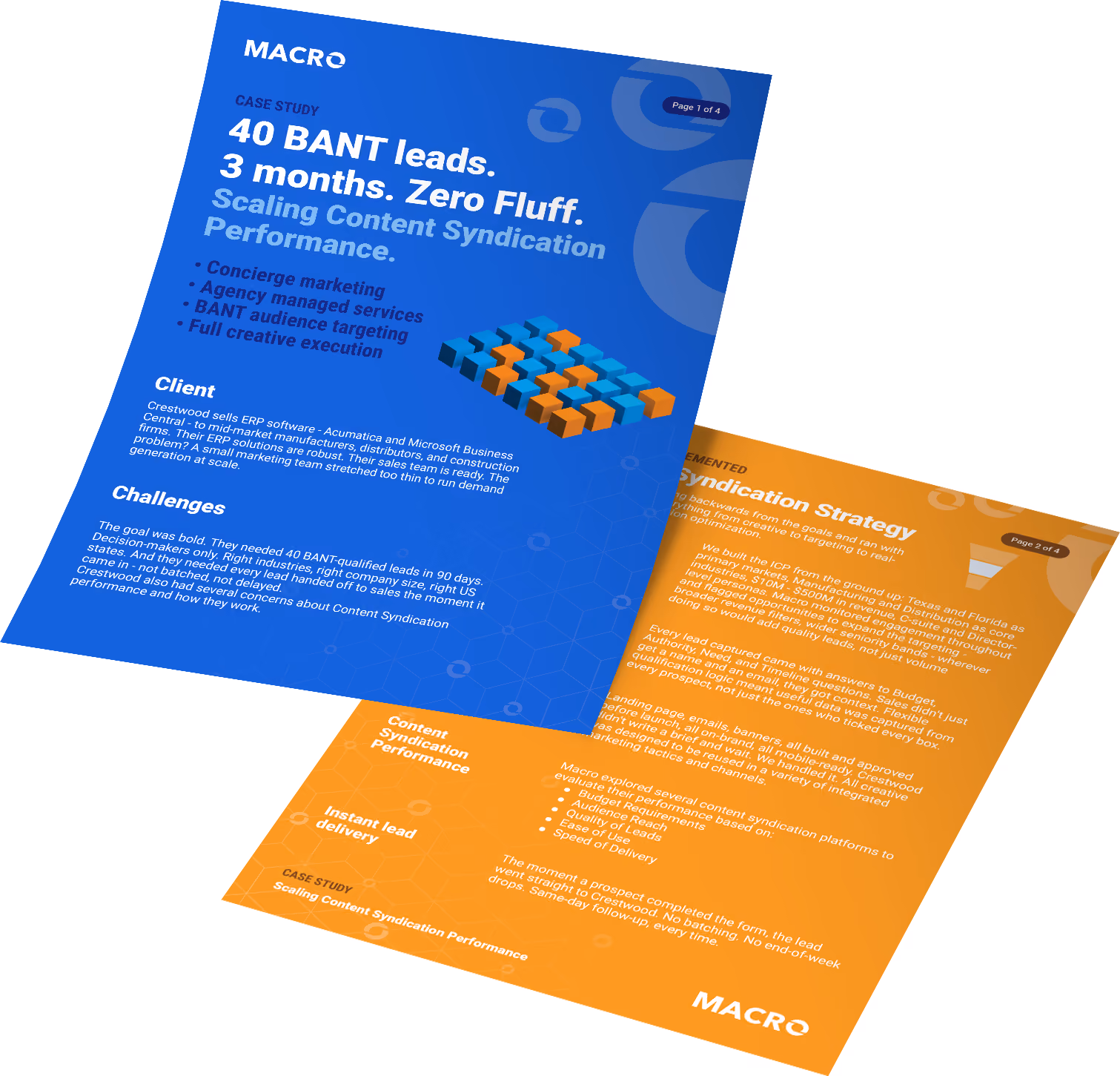 Content Syndication Case Study: 40 BANT leads in 3 months
