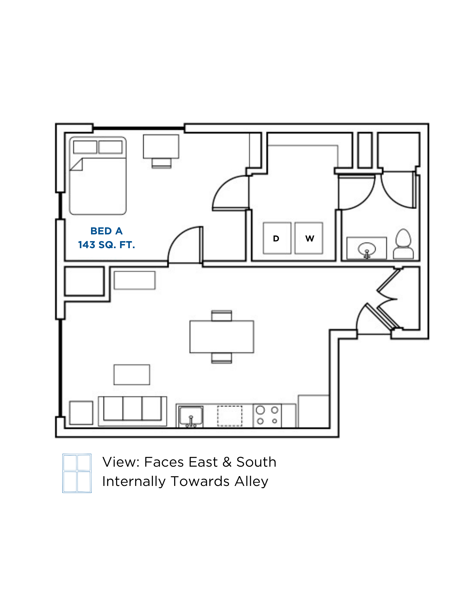 1B Floor Plan