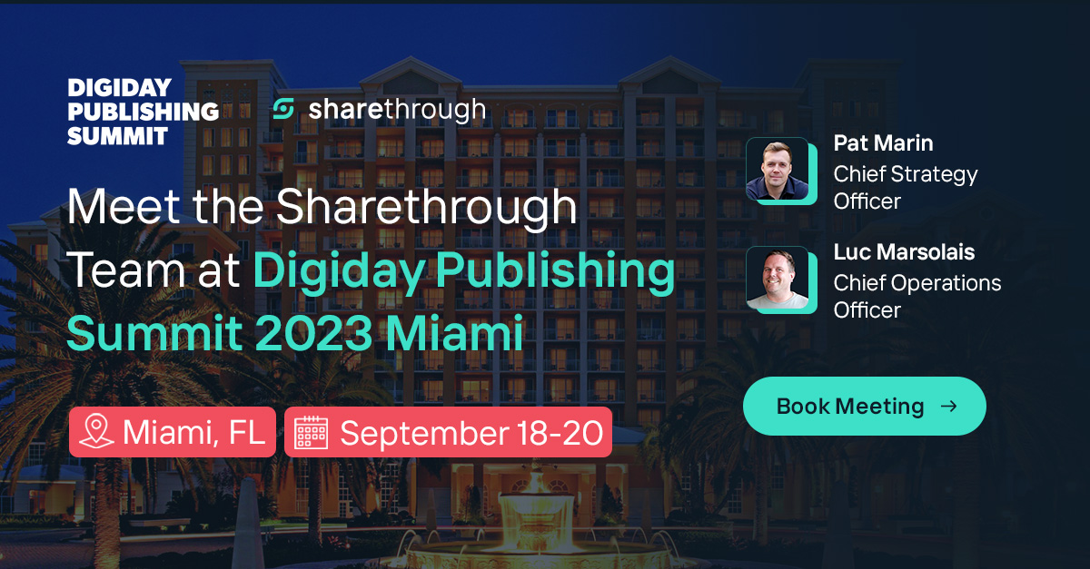 Digiday Publishing Summit 2023 Miami by Sharethrough