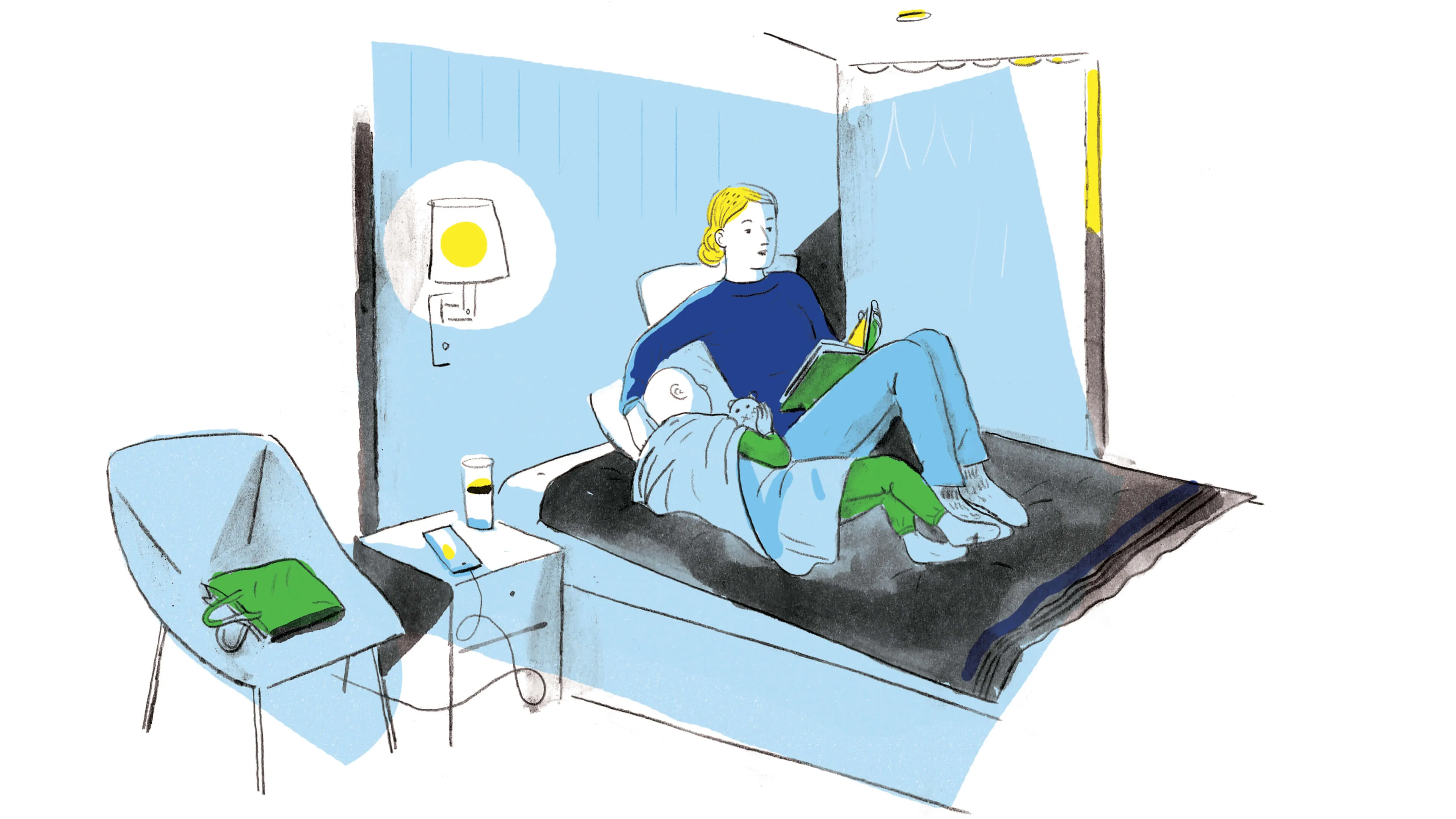 An illustration of an area envisioned by the team where people could write helpful tips so others could benefit