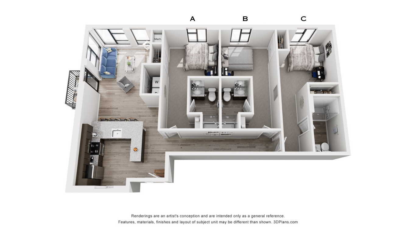 3B Floor Plan