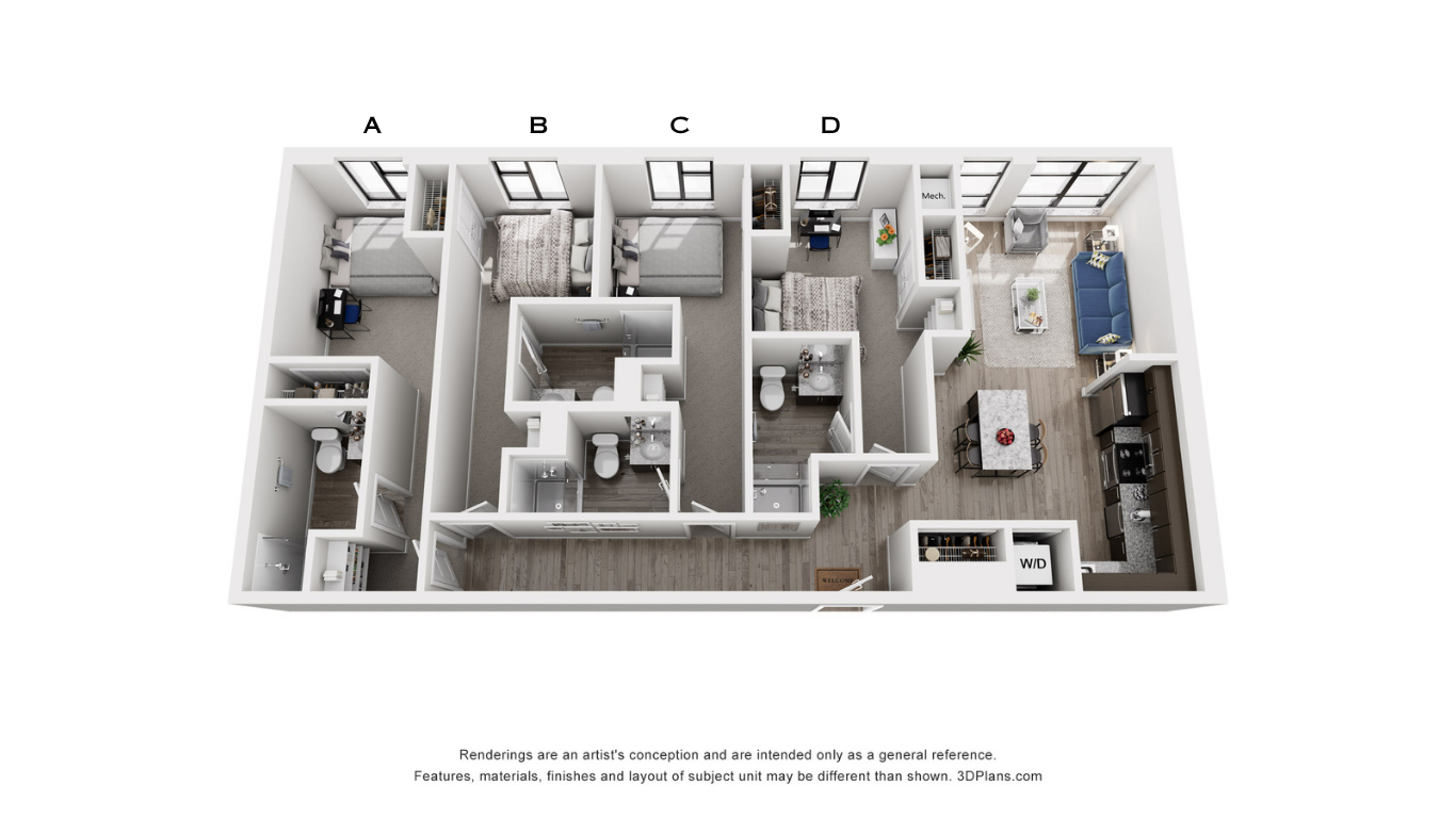 4B Floor Plan