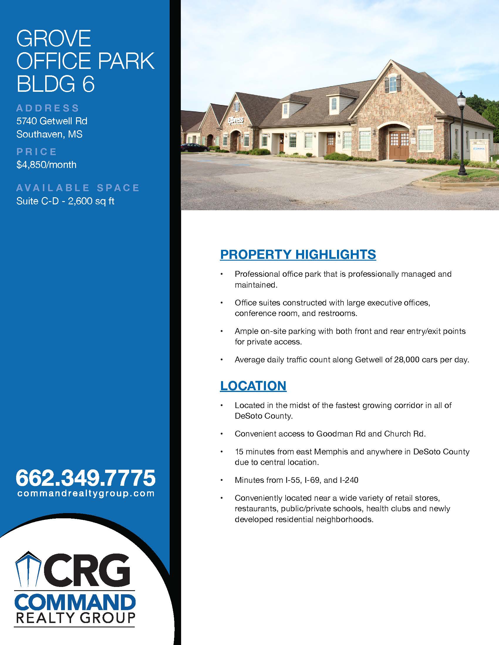 Grove Office Park BLDG 6 Data Sheet