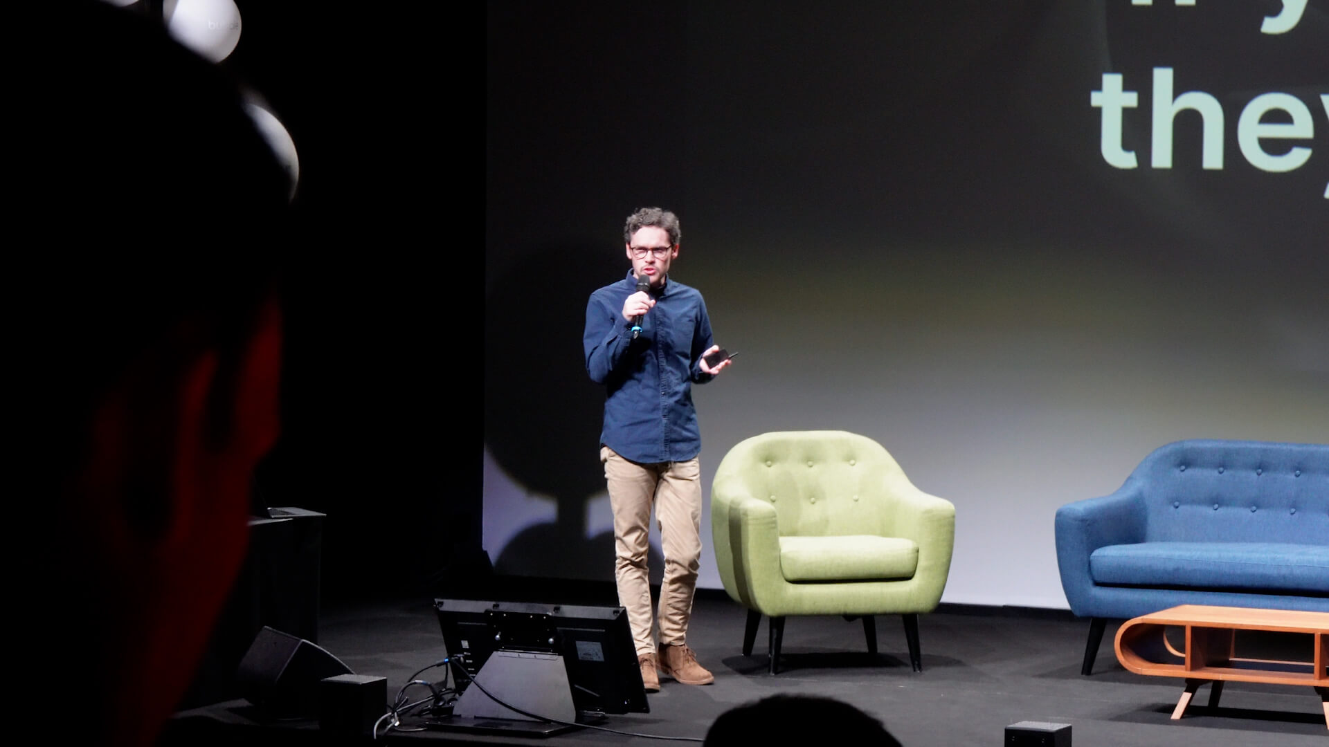 Appfarm team member giving a talk at the No-Code Summit about unleashing the power of no-code in the enterprise