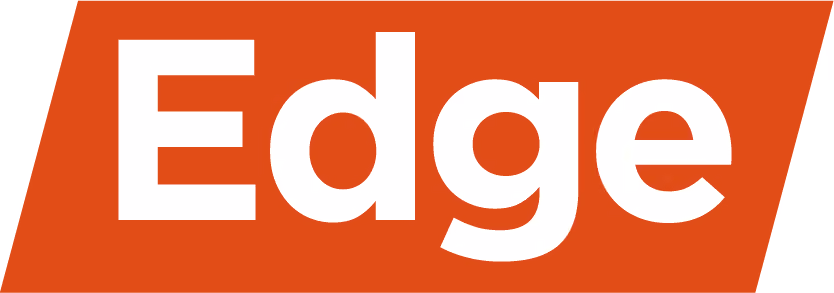 FairCom Edge icon—orange parallelogram with 'Edge' in white lettering