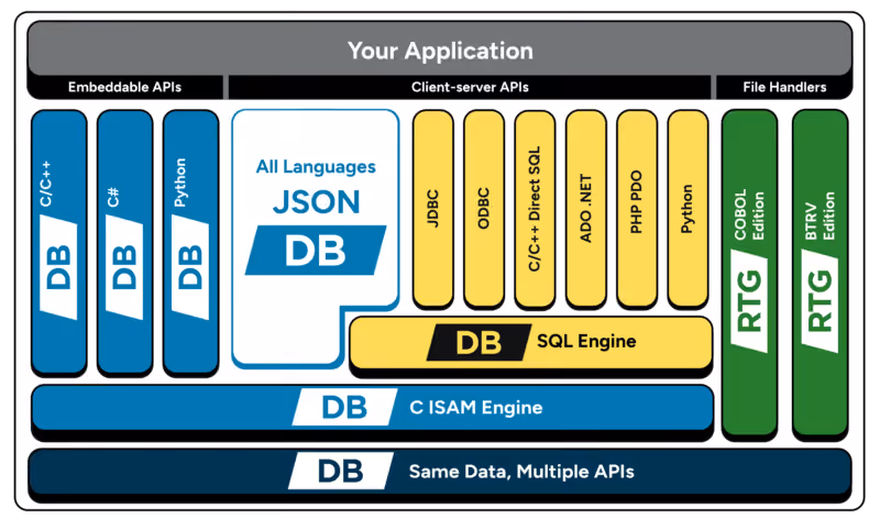 JSON DB multi-model support illustration