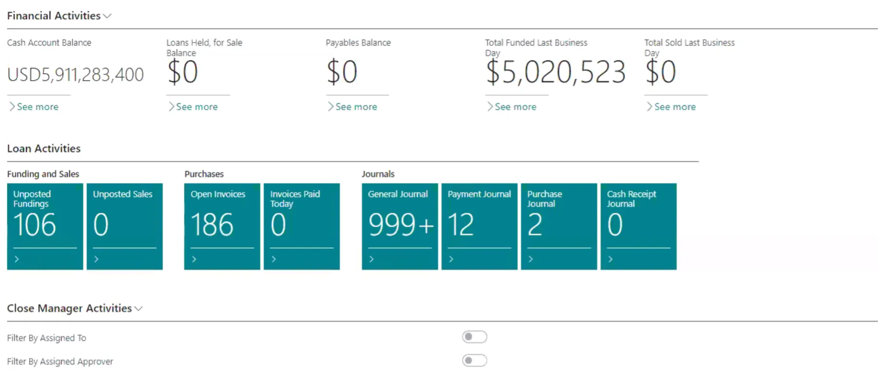 Screenshot Loan Vision UI 