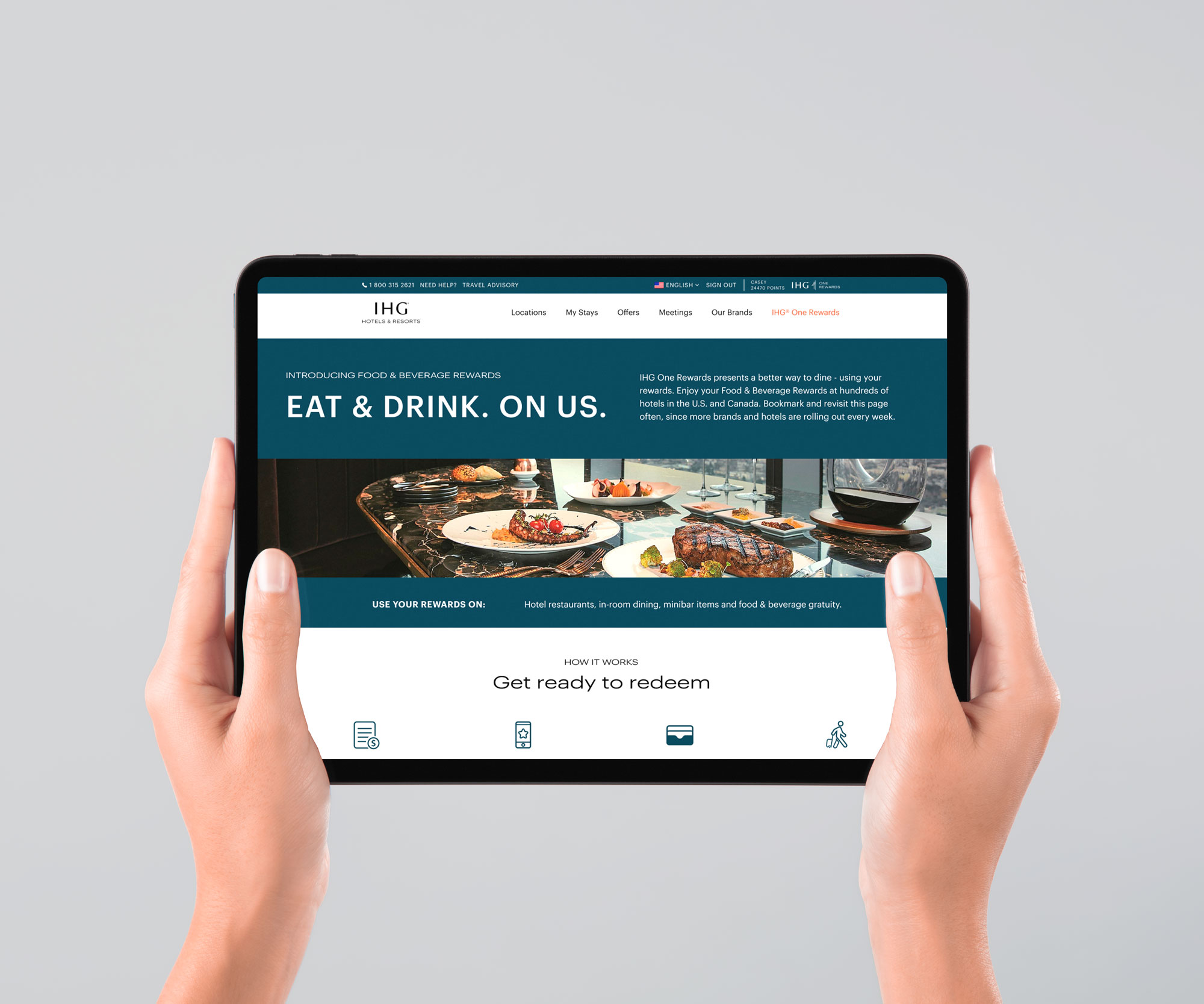 IHG restaurant discovery website — UX design case study by Analiz Damián