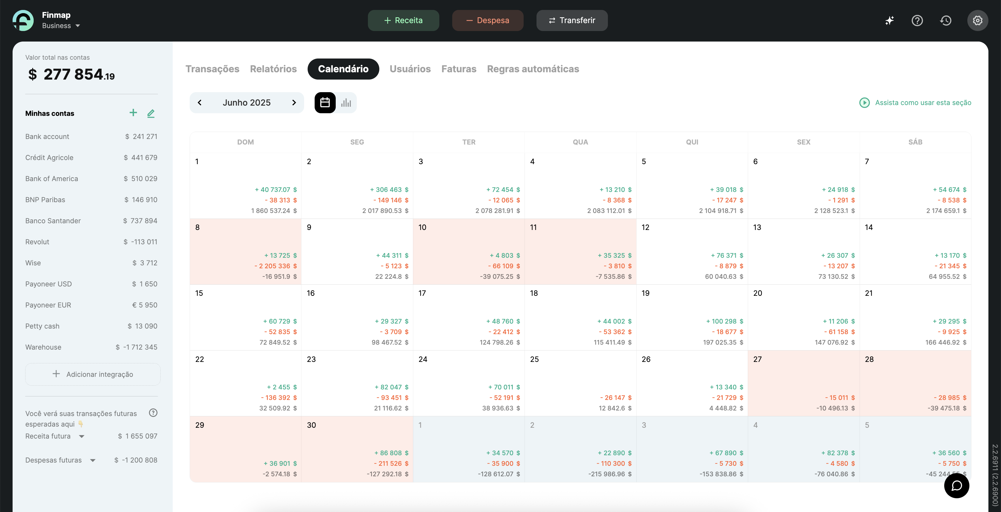 Calendario Finmap