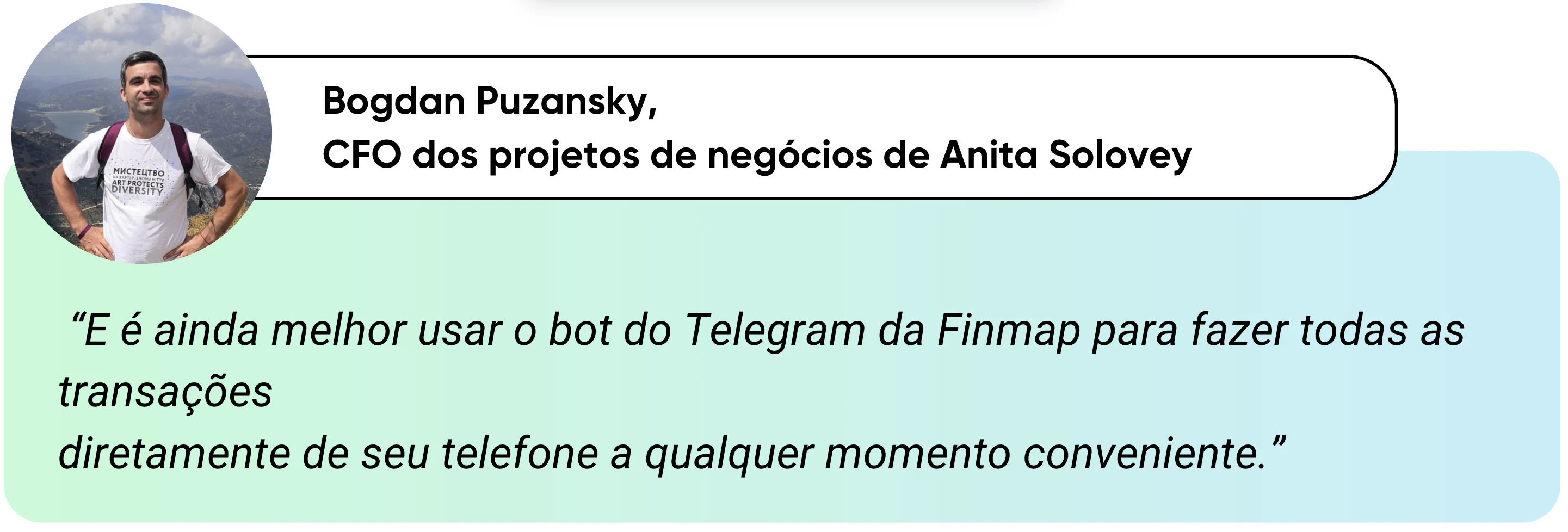 Citação de Bohdan Puzanskyi