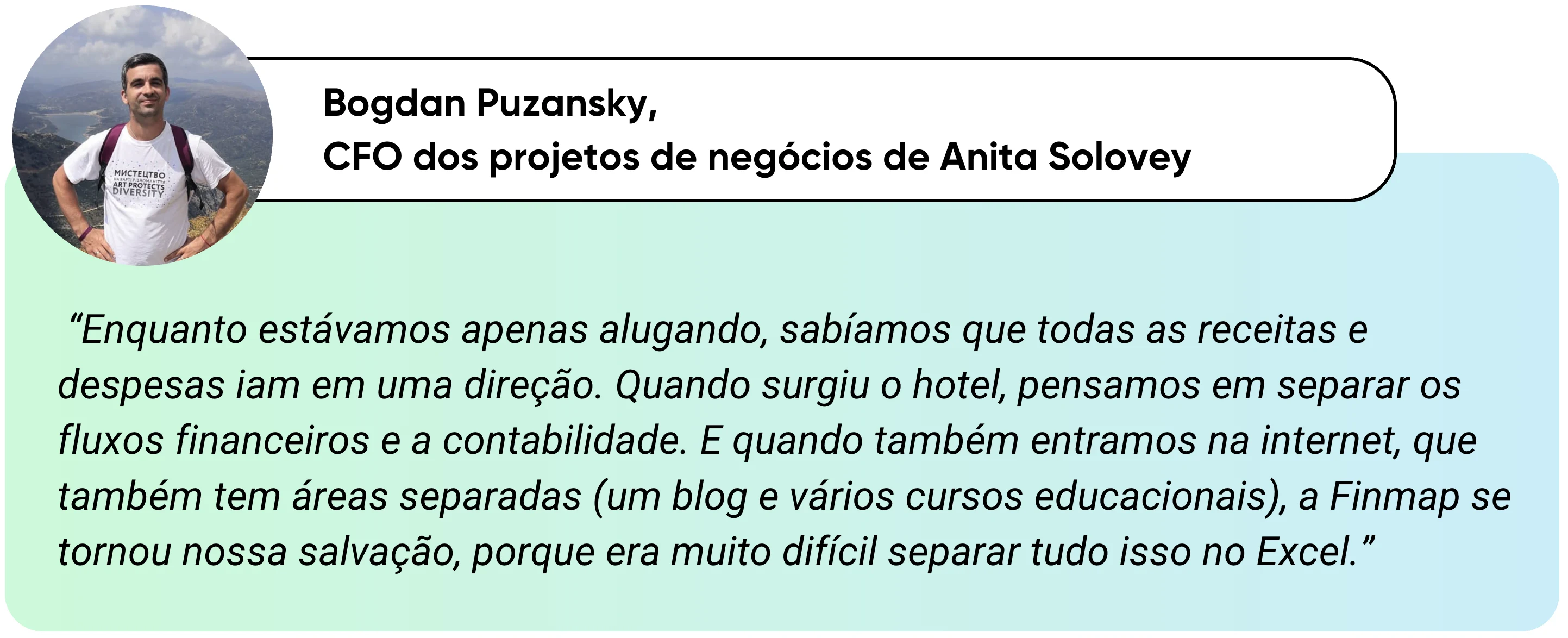 Citação de Bohdan Puzanskyi