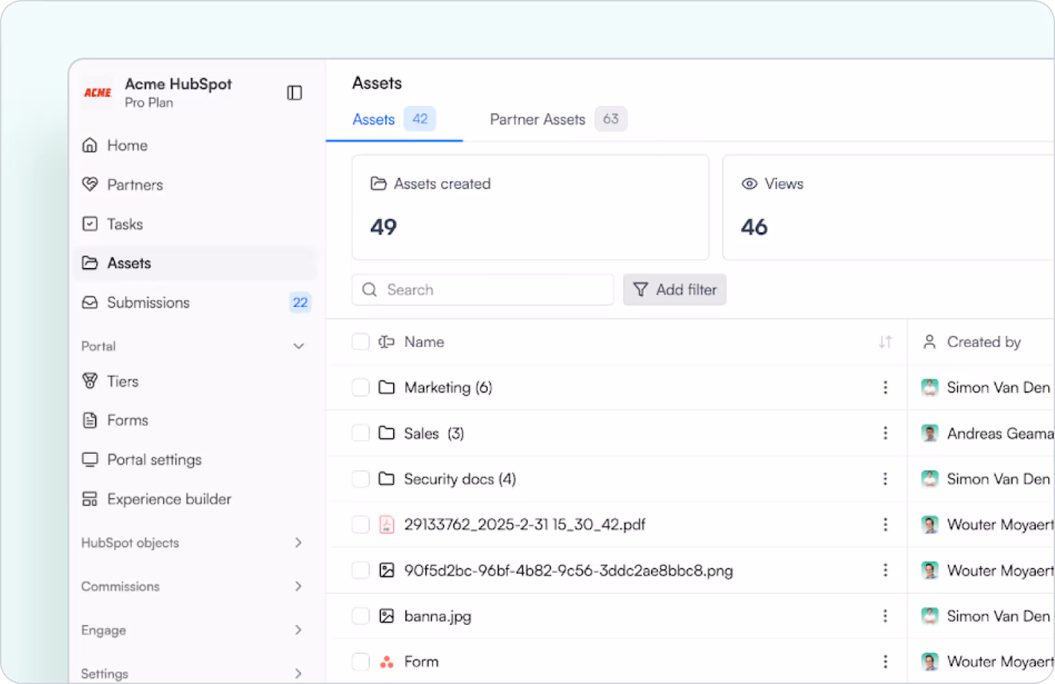 Add content to your asset library