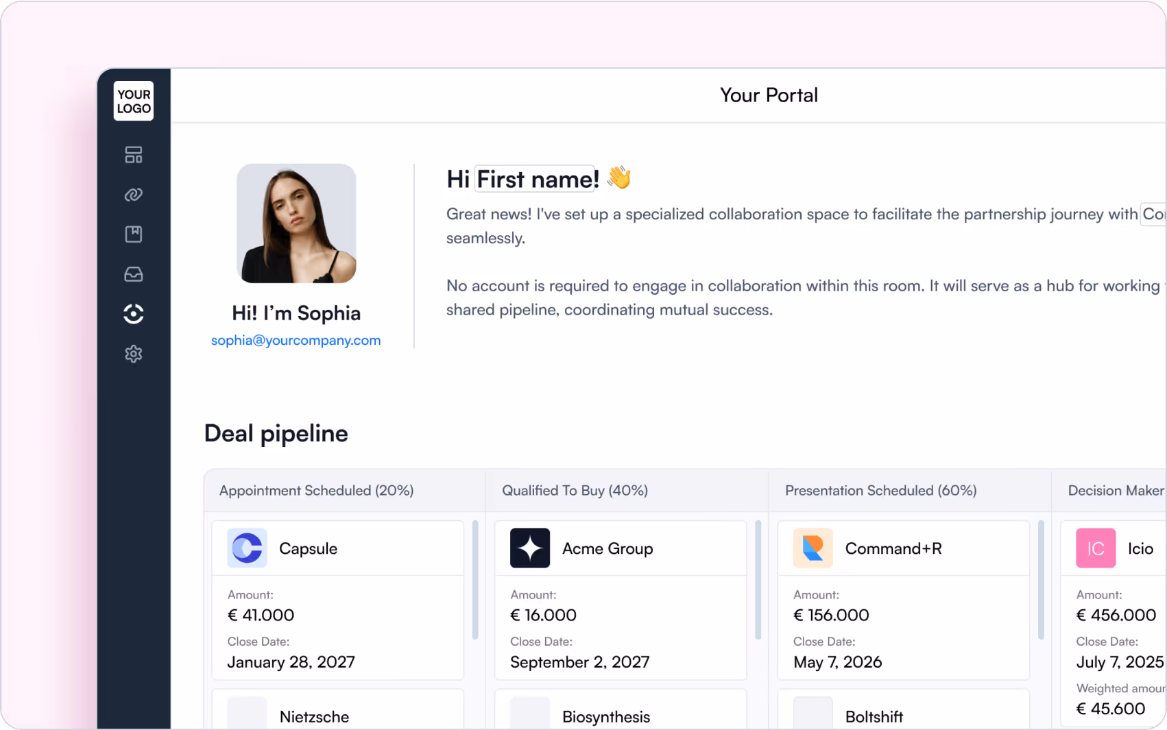 give visibility to partners