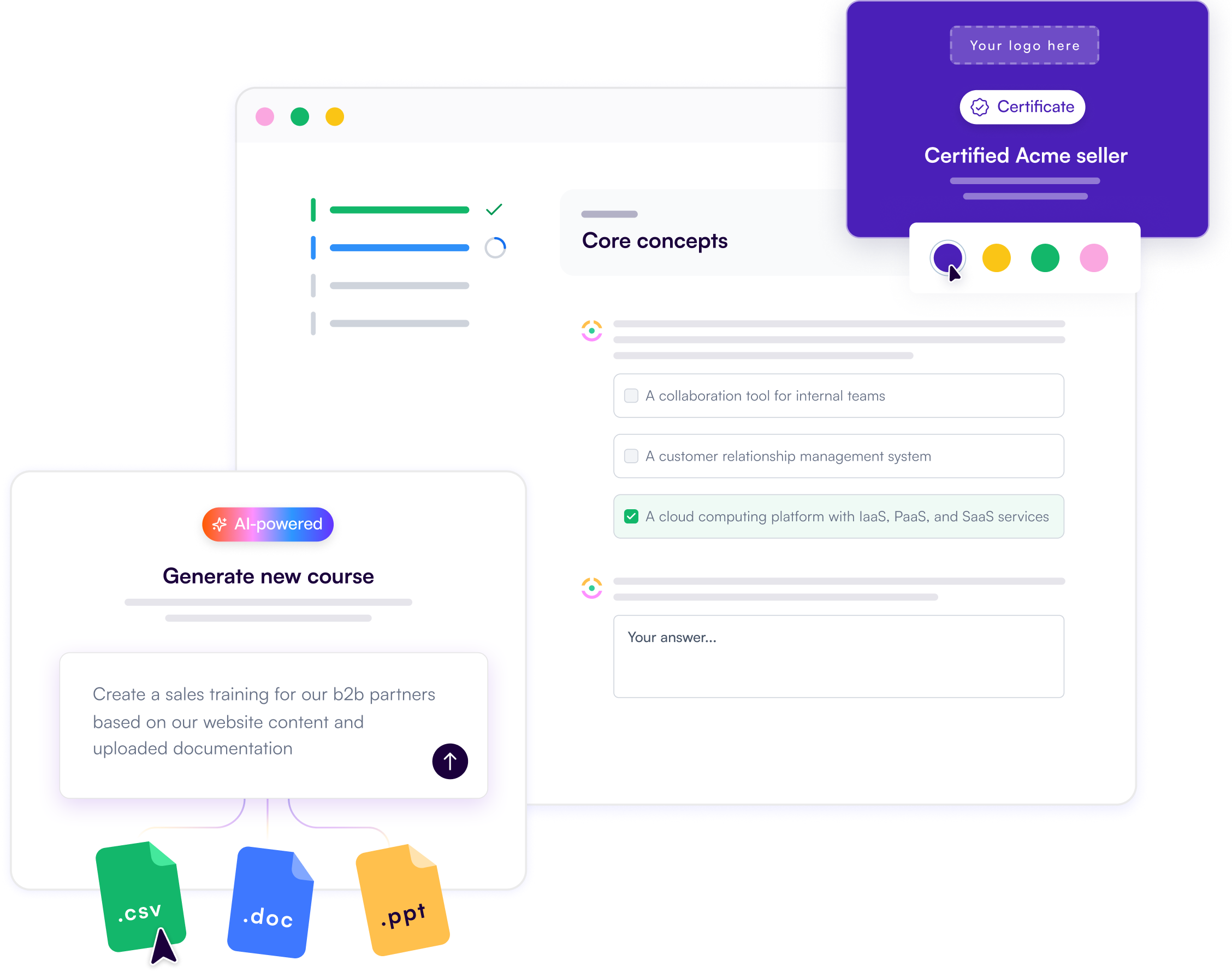 give visibility to partners