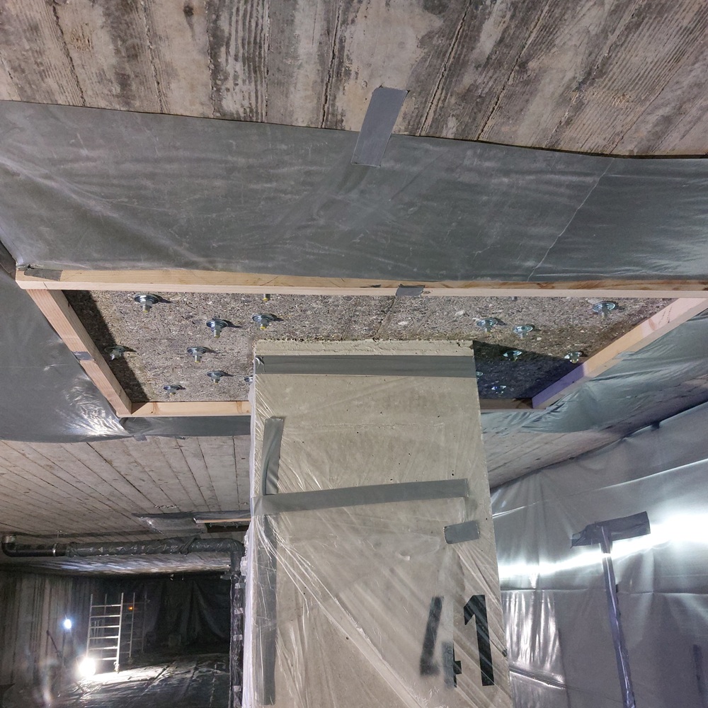 Schubbewerehrung Stützenkopf und Untergrundvorbereitung