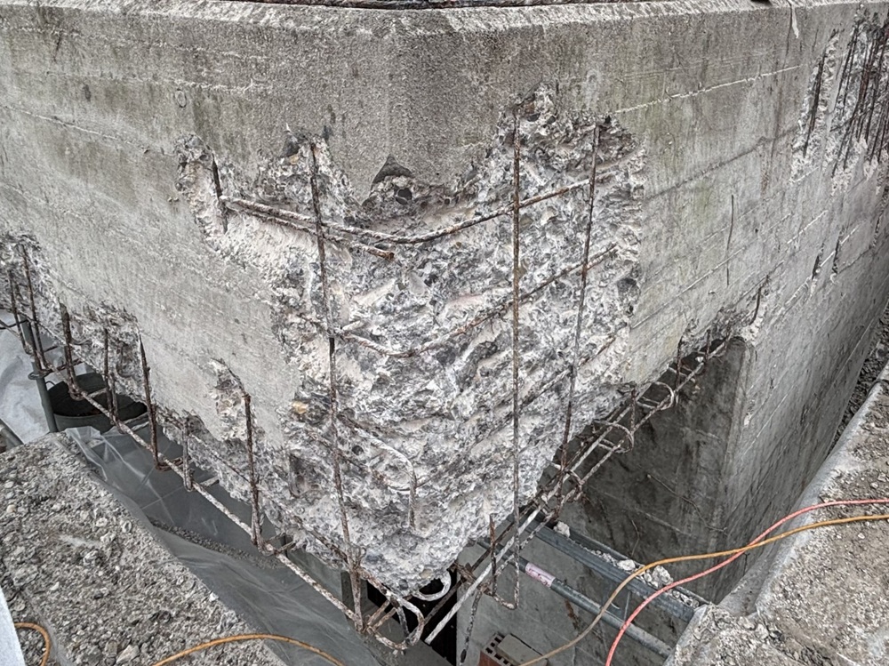 Betonabtrag