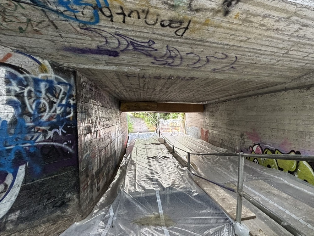 Brückenuntersicht vor Sanierung