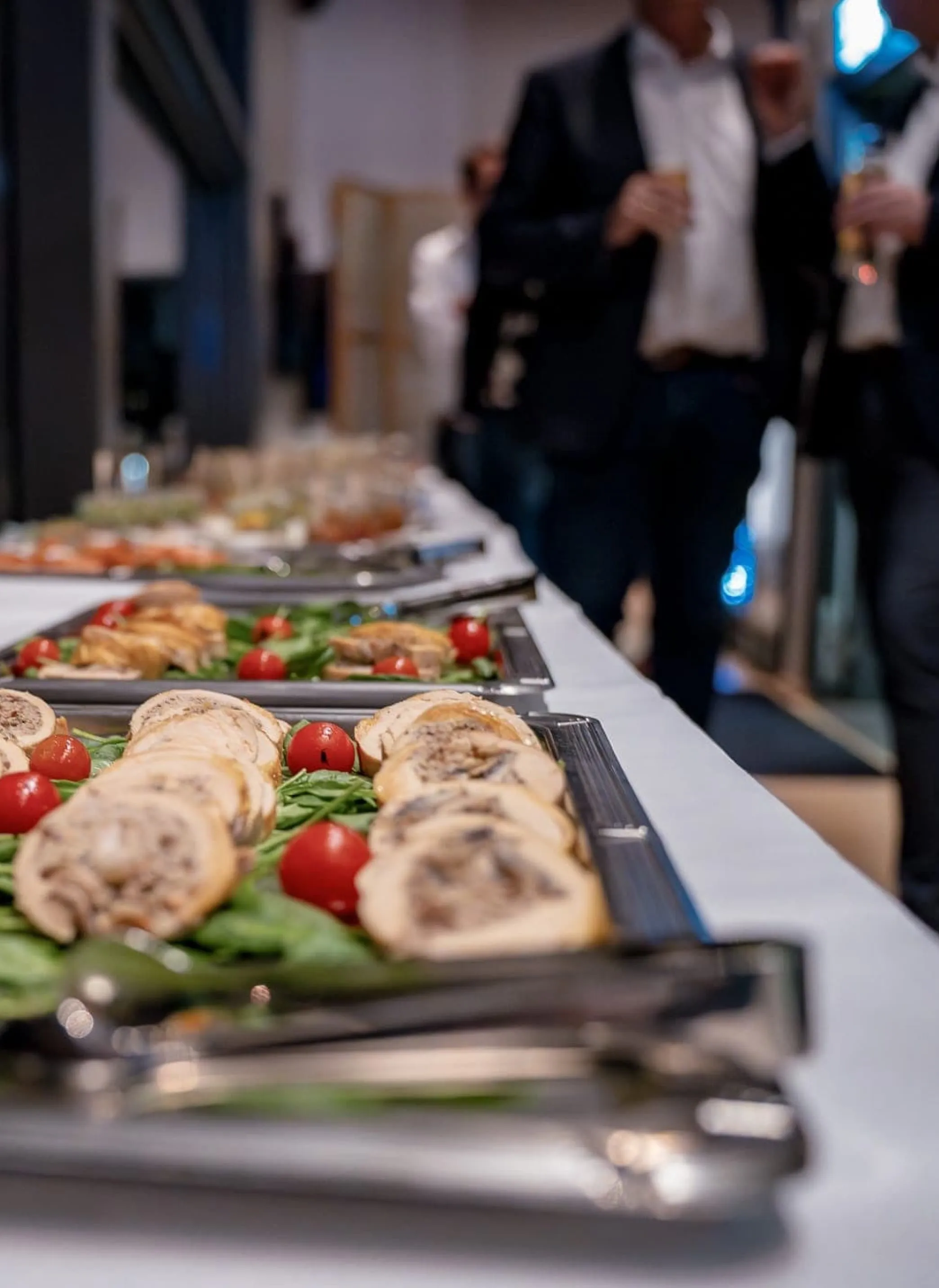 Frisches Fingerfood am Catering-Buffet des Knieforum Münsterland