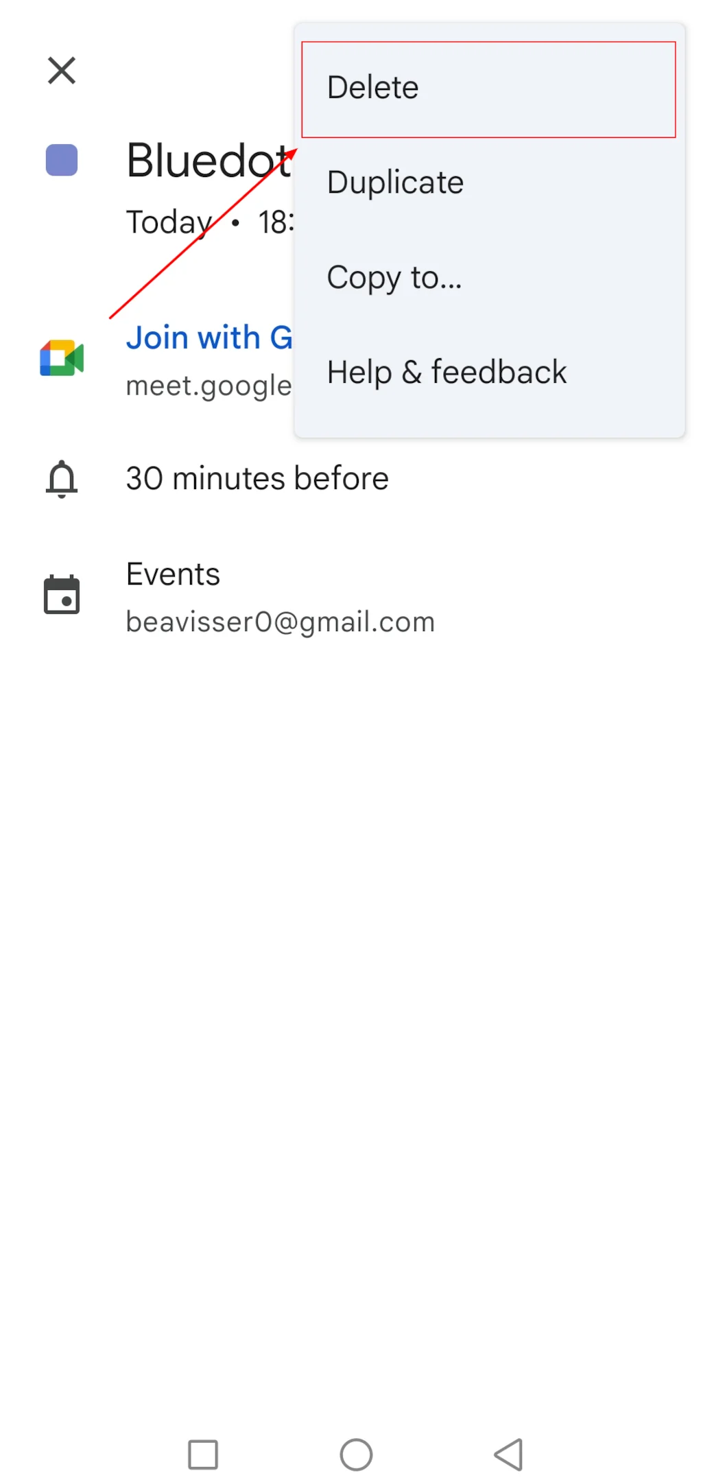 How To Delete A Meeting In Google Calendar On Mobile Device