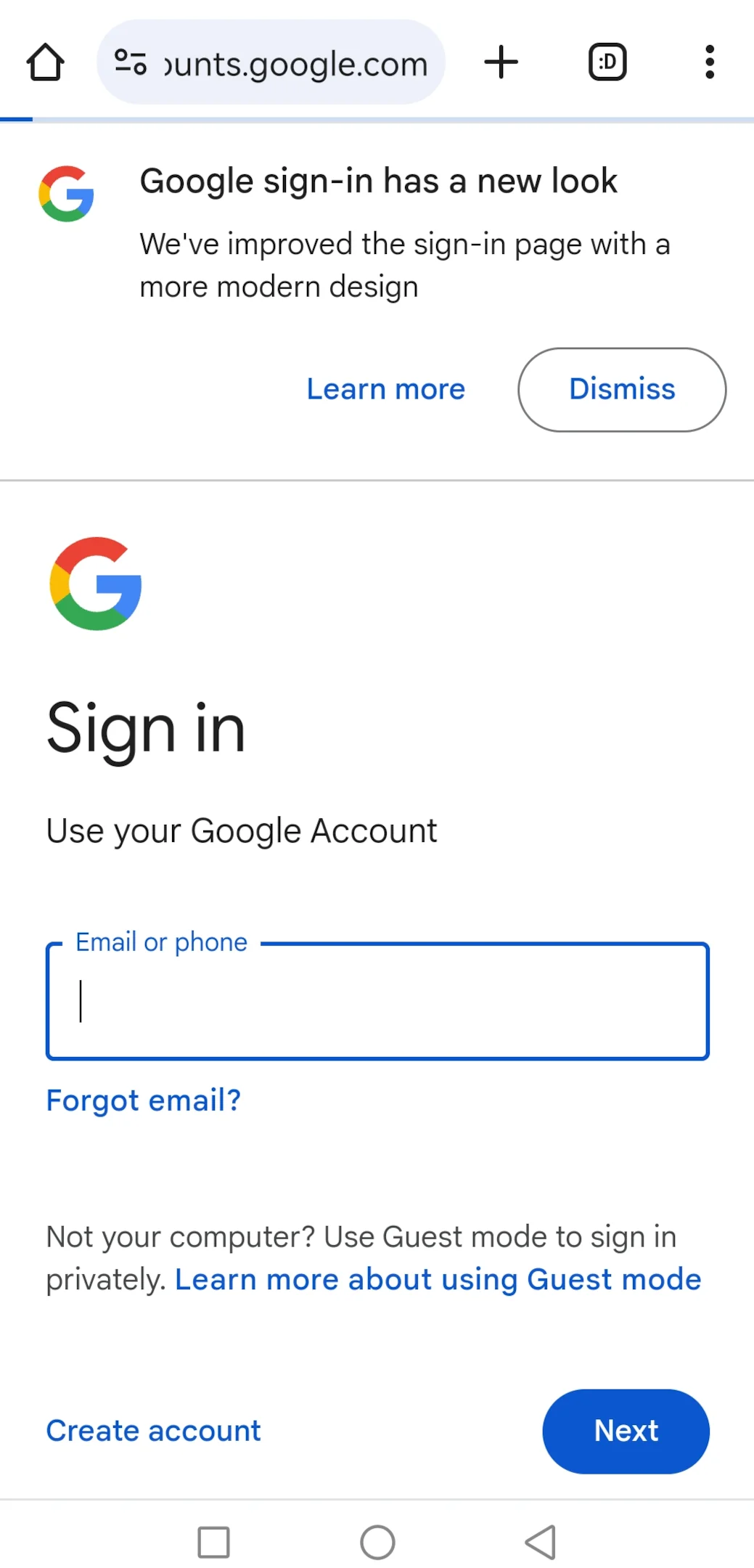 How to sign in to Google account